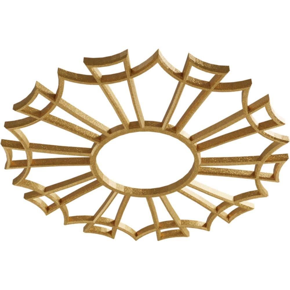 Gold 34" PVC Pierced Ceiling Medallion