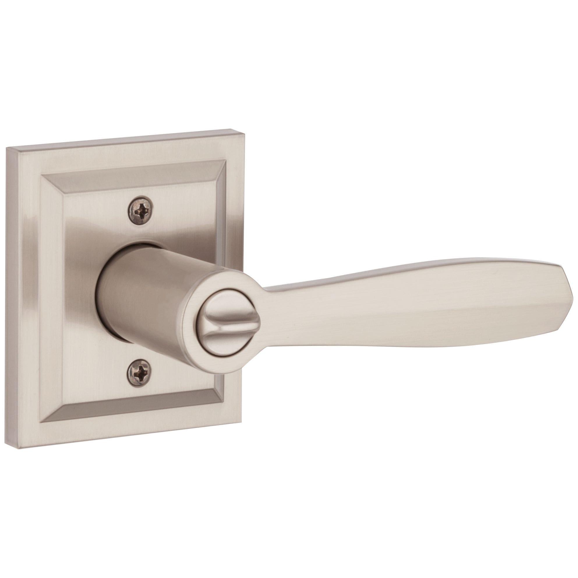 Baldwin Torrey Low Profile Rose Keyed Entry Lever Featuring Smartkey in SN