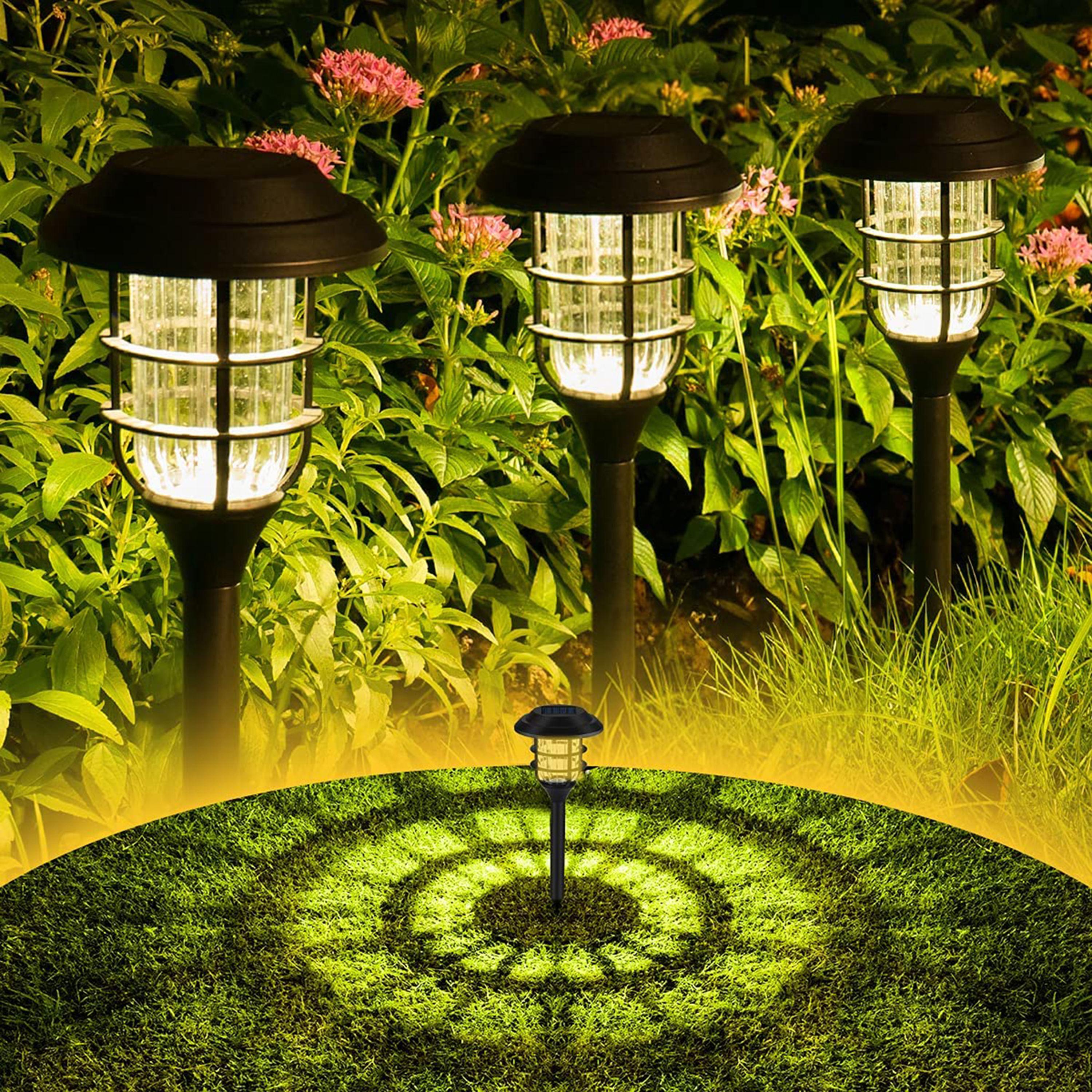 Low Voltage Solar Powered Integrated LED Pathway Light (Set of 8)