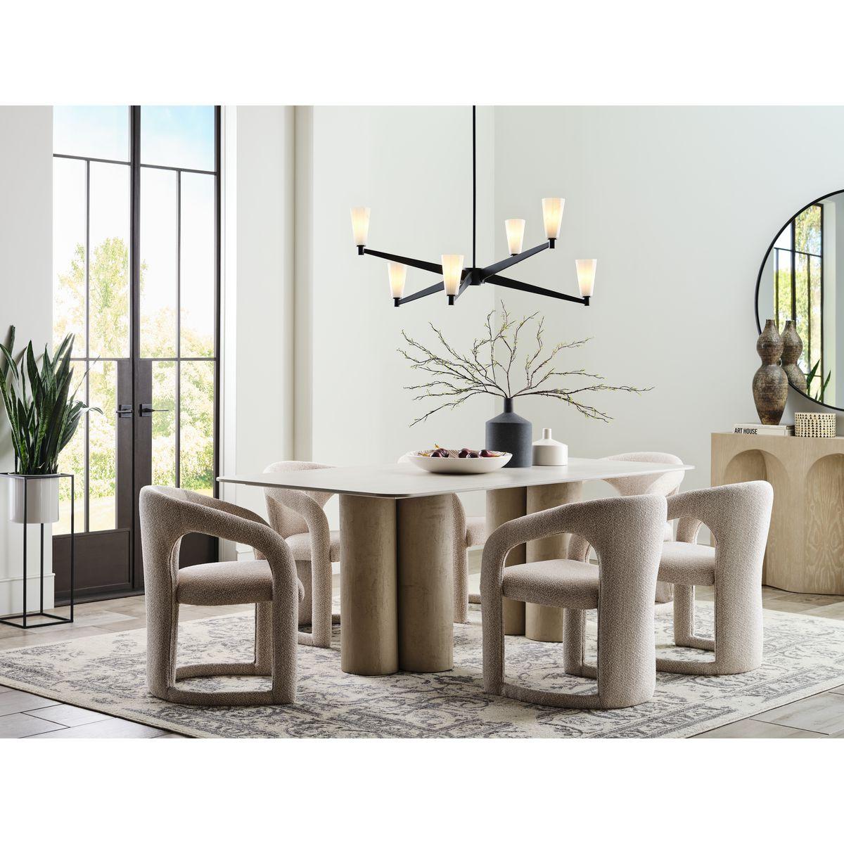 Progress Lighting Tosca 6 - Light Chandelier in  Matte Black