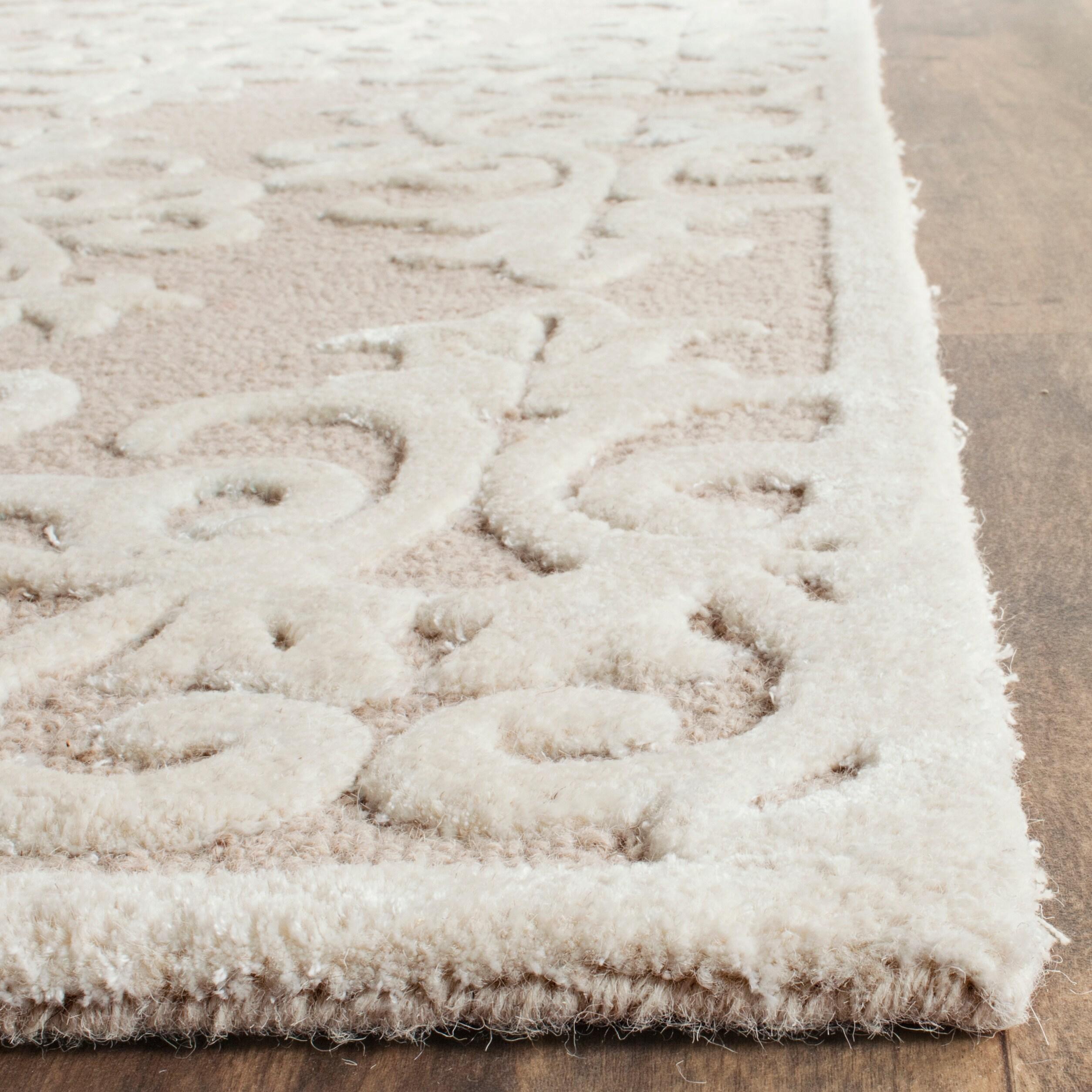 Bella BEL127 Hand Tufted Accent Rug - Sand/Ivory - 2'x3' - Safavieh.