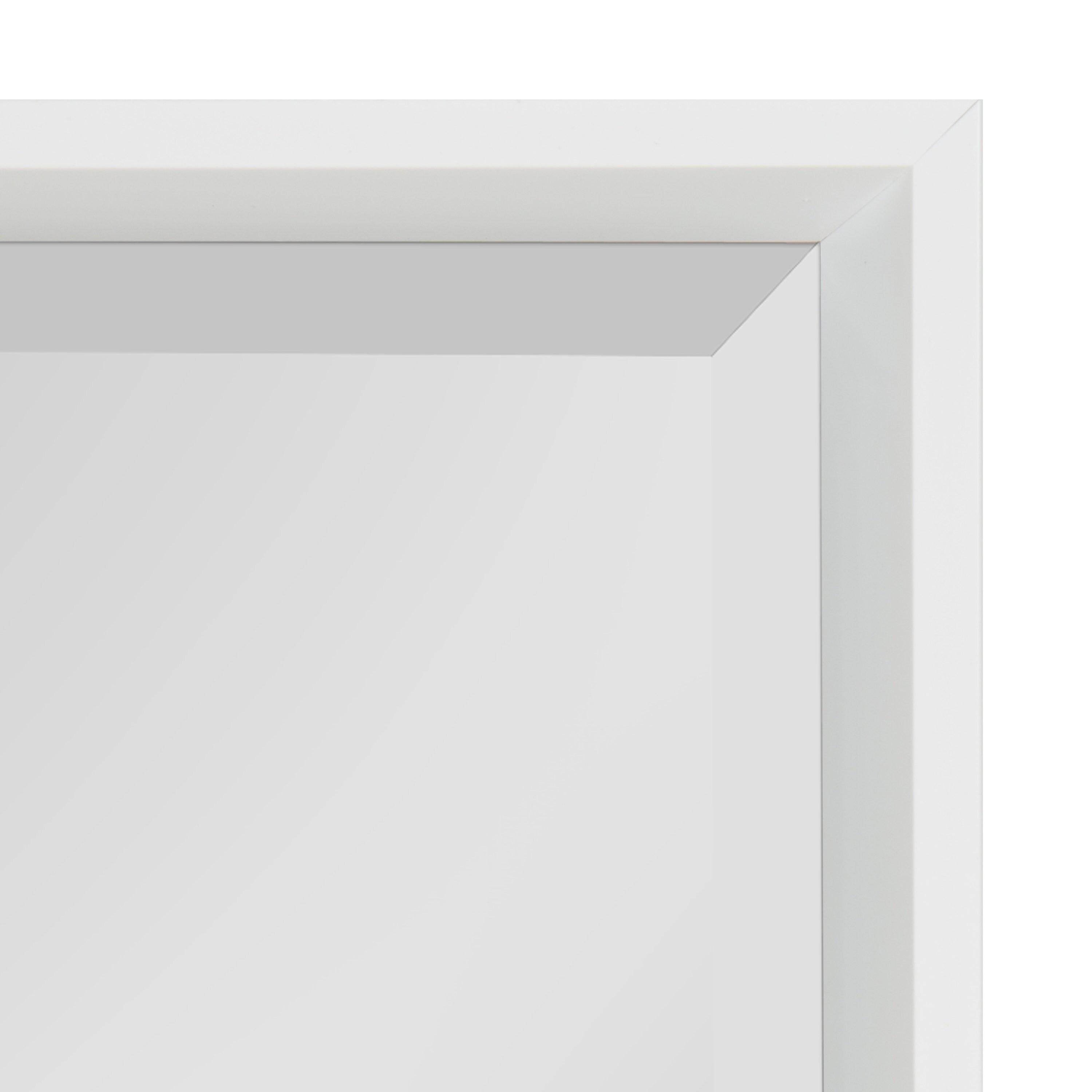 24" x 30" Calter Framed Wall Mirror White - Kate and Laurel