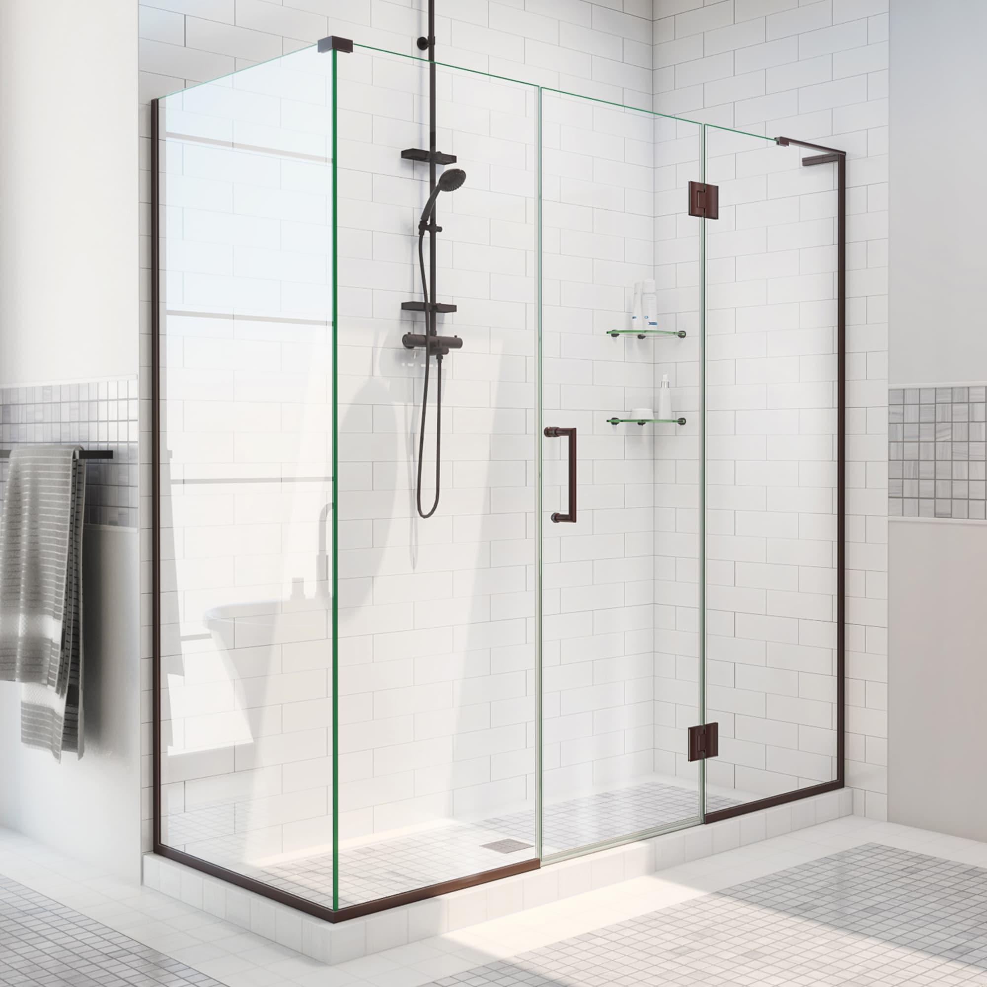 Unidoor-X 52.5" x 72" Frameless Shower Enclosure with ClearMax™ Technology