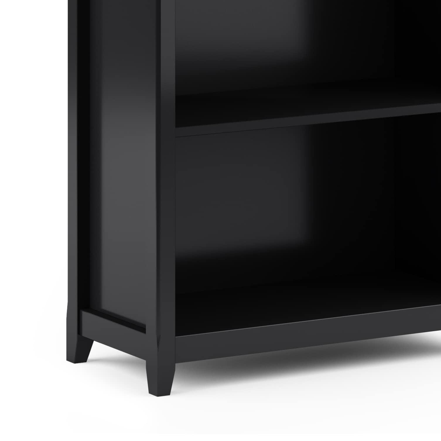 Simpli Home Amherst 30"W Solid Wood 5 Shelf Bookcase with Adjustable Shelves & Reviews | Wayfair