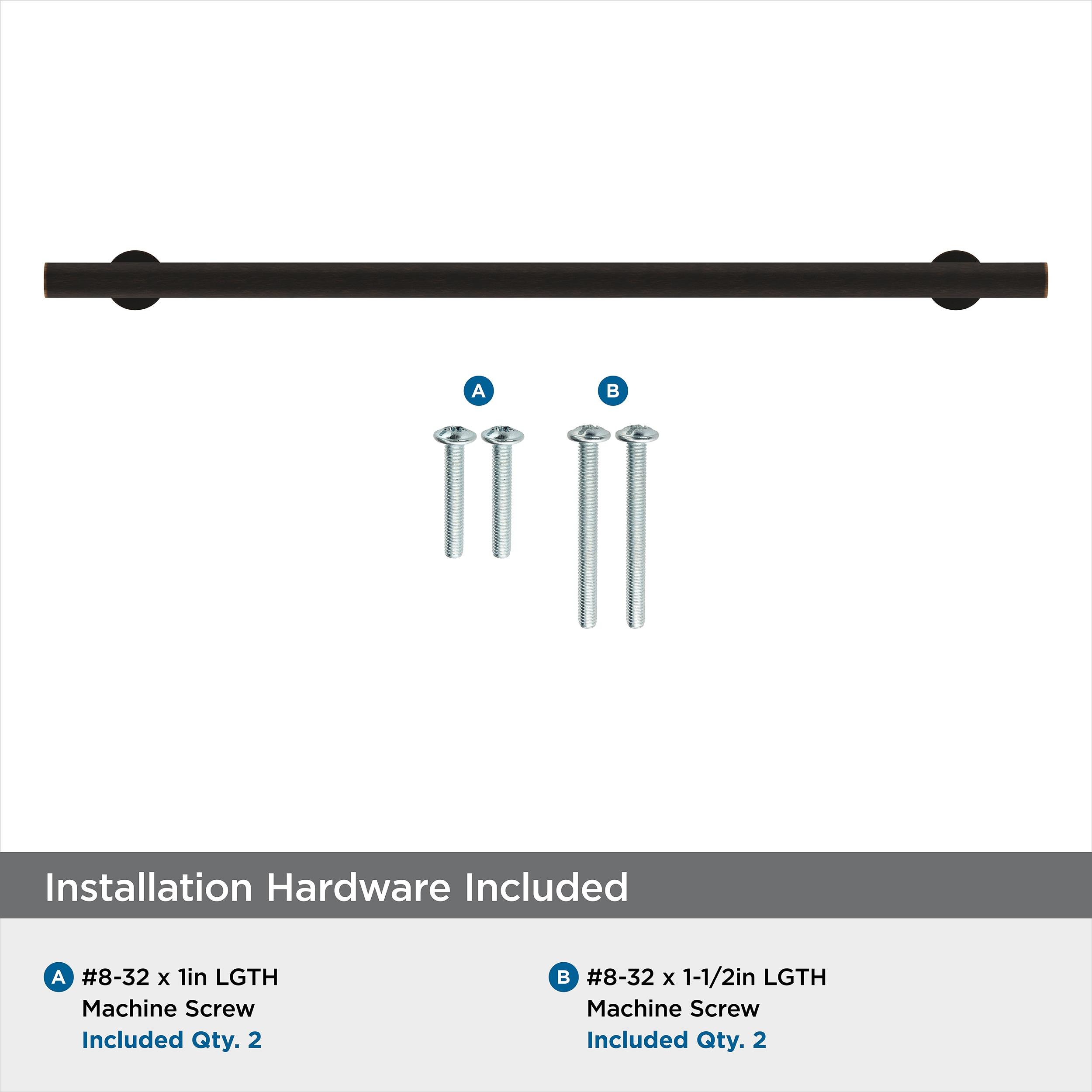 Amerock Radius 10-1/16 inch (256mm) Center-to-Center Oil-Rubbed Bronze Cabinet Pull