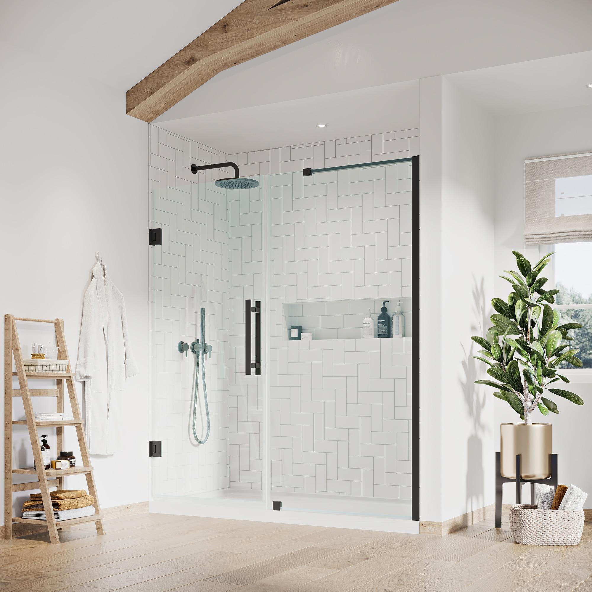 Ove Decors Endless Tampa-Pro 60" W x 72" H Alcove Frameless Shower Kit, Door, Panel, Base TP0180190