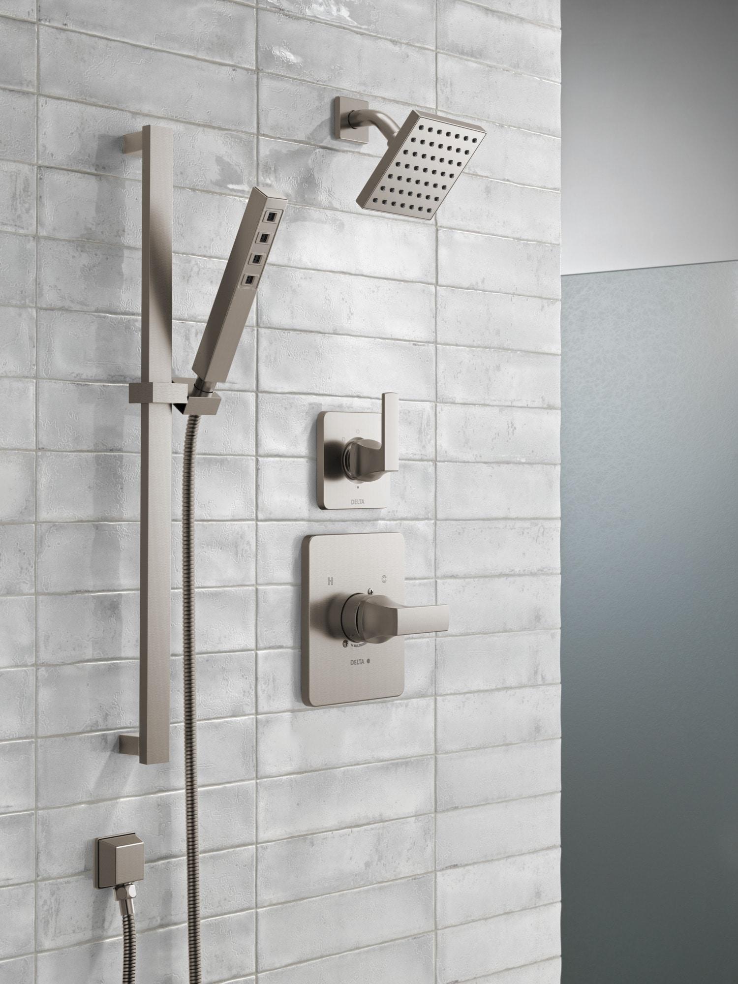 Velum Single-Function Shower Faucet Set, Valve Trim Kit, Shower Head and Handle Set