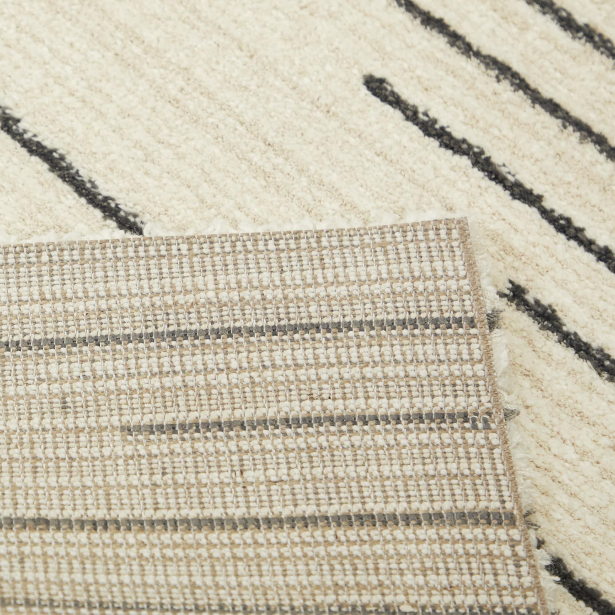 Bonfiglio Power Loom Cream/Gray Area Rug