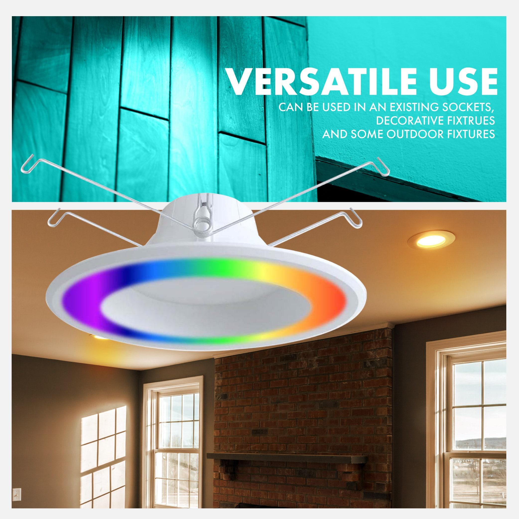 Simply Conserve 5/6 in. Smart Wi-Fi Plus BLE 12-Watt LED Recessed Downlight Retrofit