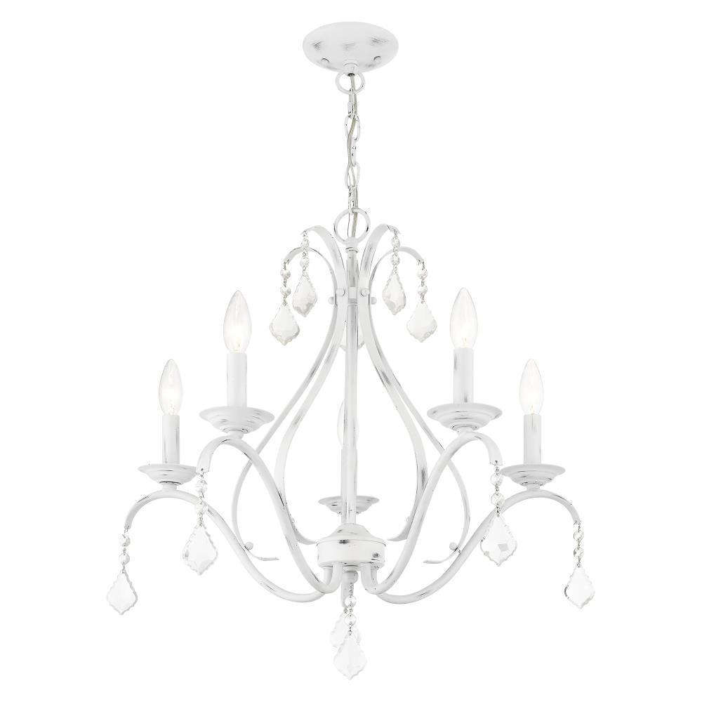 Livex Lighting Caterina 5 - Light Chandelier in  Antique White