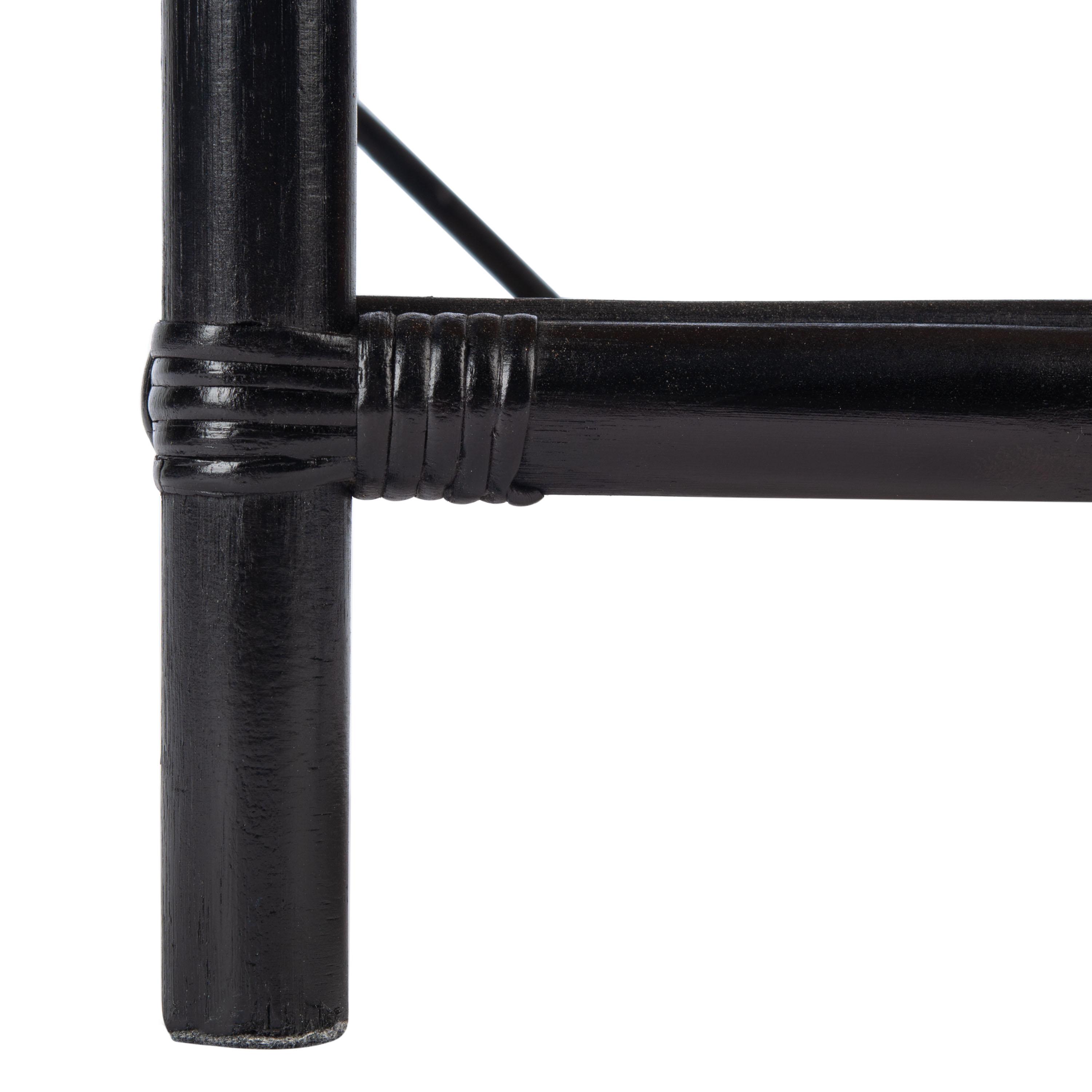 Roya 1 Drawer 1 Shelf Nightstand - NST4005 - Black/Natural - Safavieh