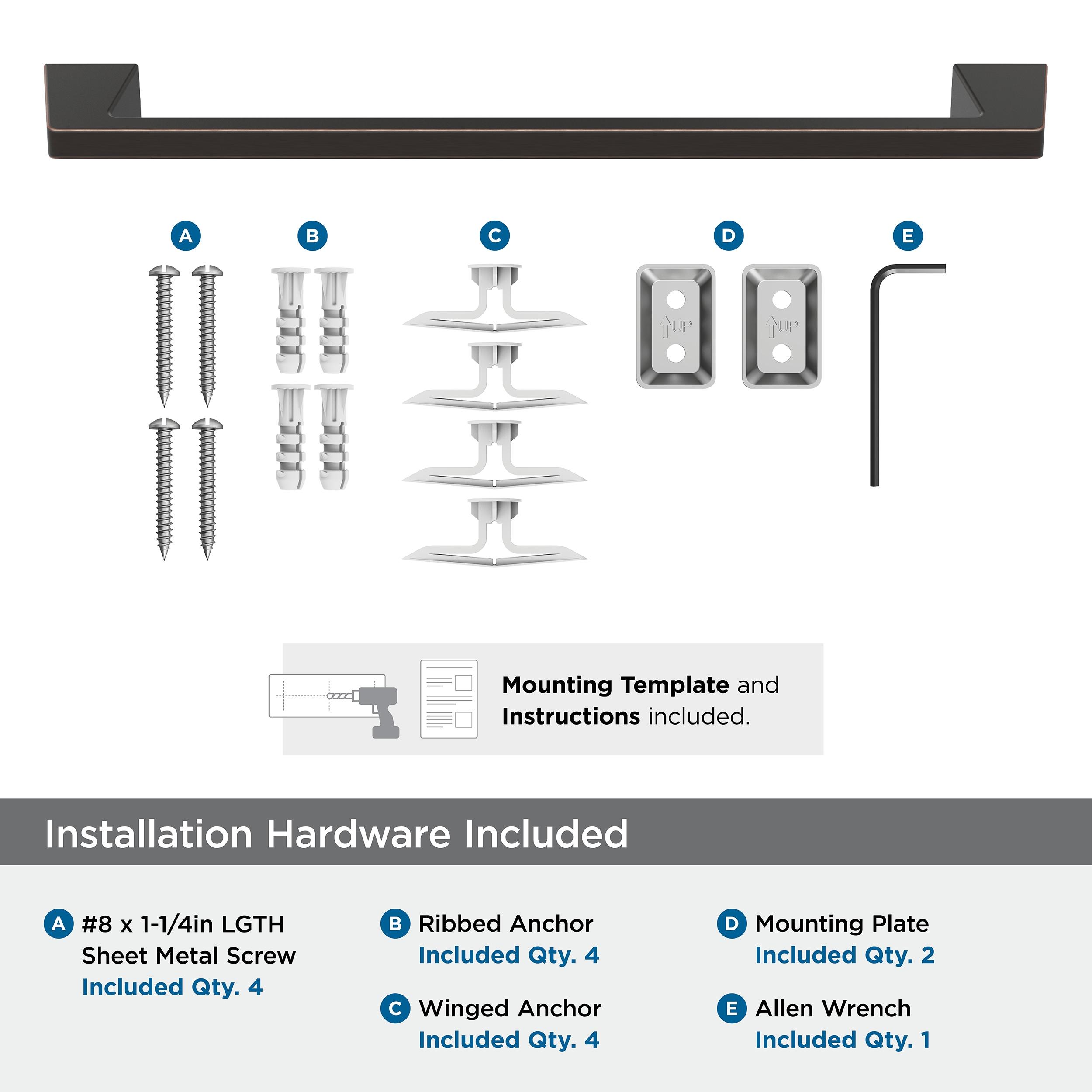 Amerock Blackrock Oil-Rubbed Bronze 18 inch (457mm) Towel Bar