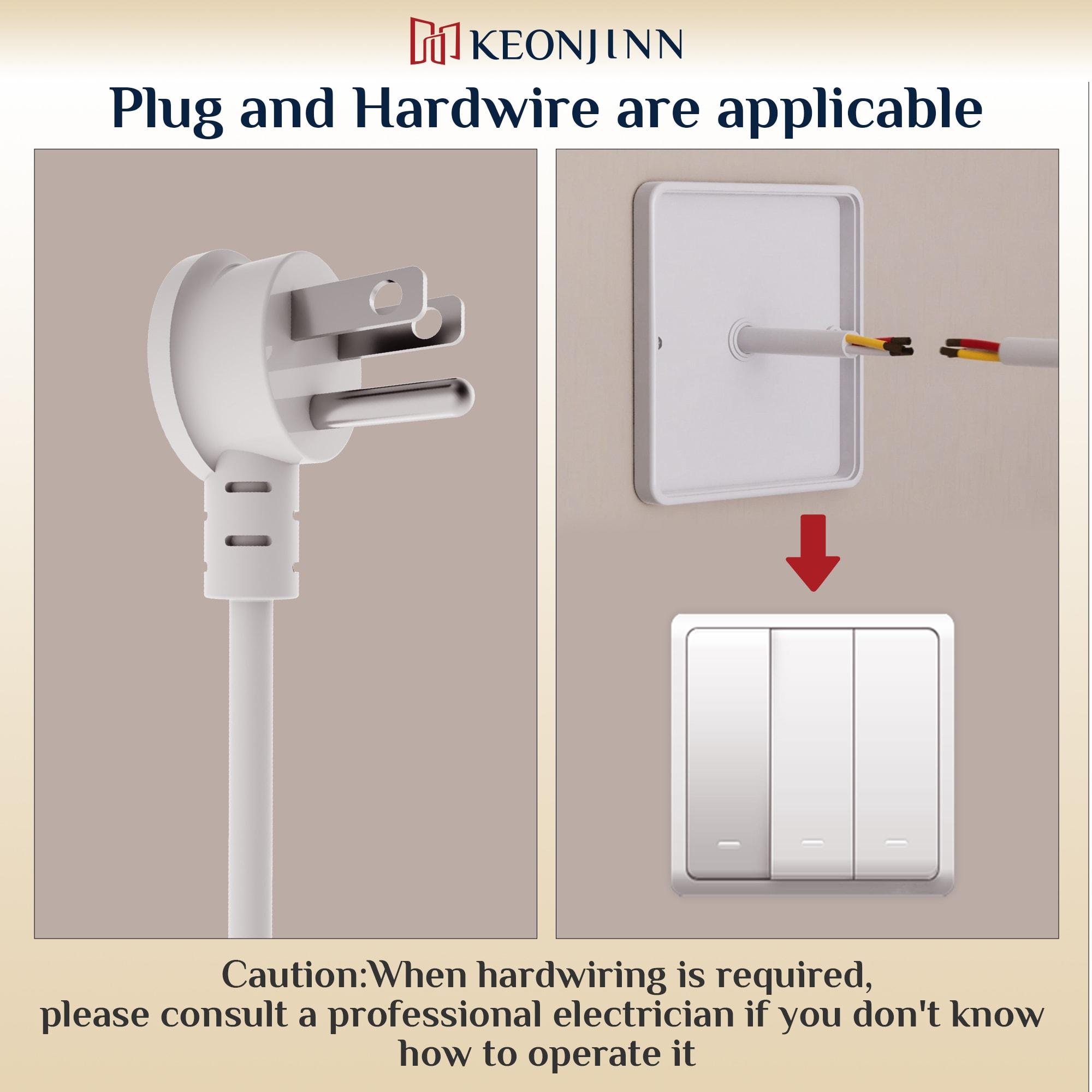 Keonjinn LED Bathroom Vanity Mirror, Front Light & Backlit, 3 Color Temperatures, Anti Fog, Double Lights Strips, 24"x32"