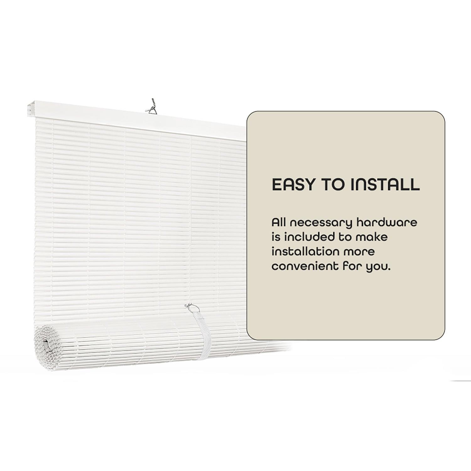 Ergode Cordless Solstice Vinyl Roll-Up Blind 30x72 - White