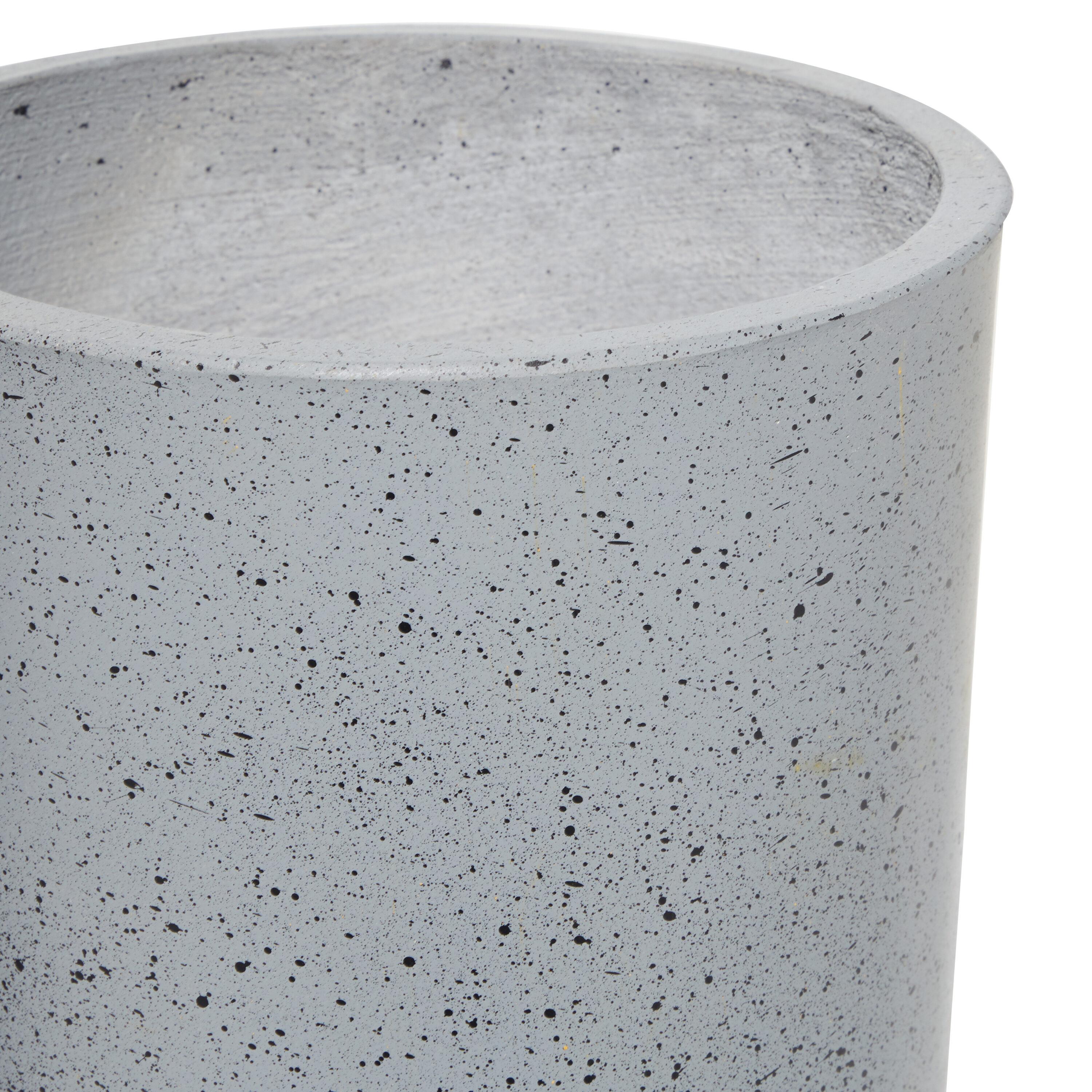 DecMode 12 In. Planter, MGO, Light Grey, 2 - Pieces