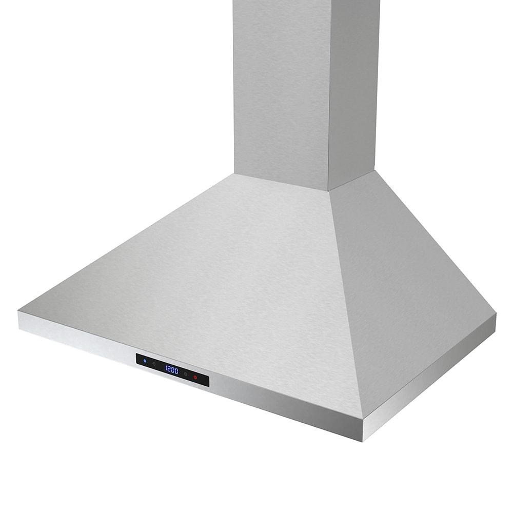 Streamline Francesco 30" 350 Cubic Feet Per Minute Ducted Wall Mount Range Hood with Baffle Filter and Light Included