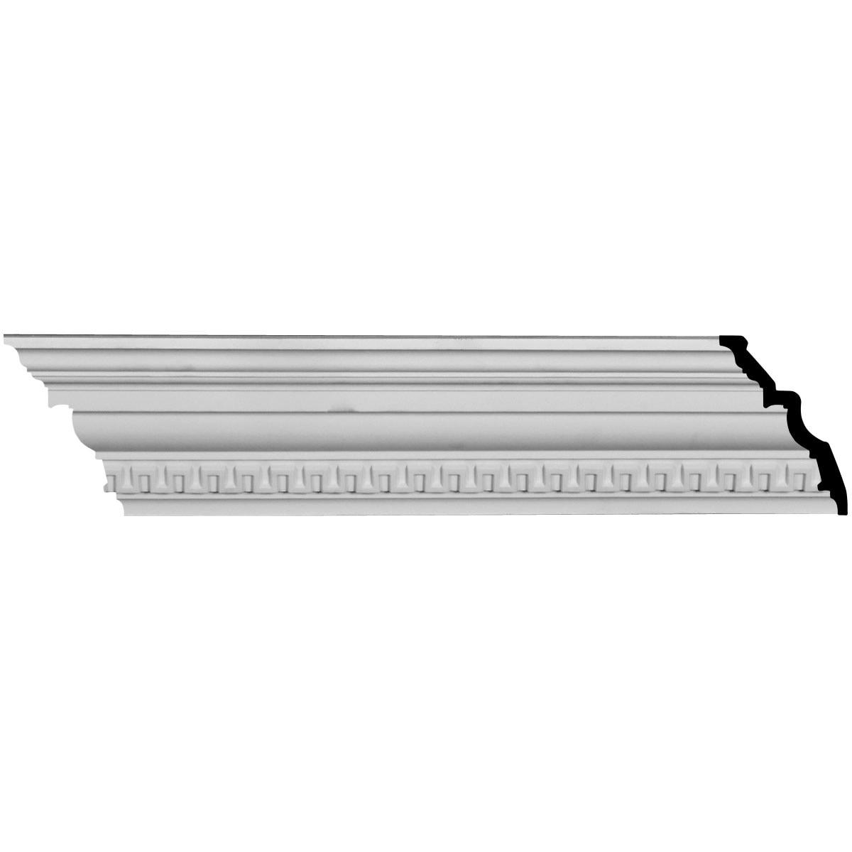4 3/4"H x 3 3/8"P x 5 7/8"F x 94 1/2"L Nestor Crown Moulding