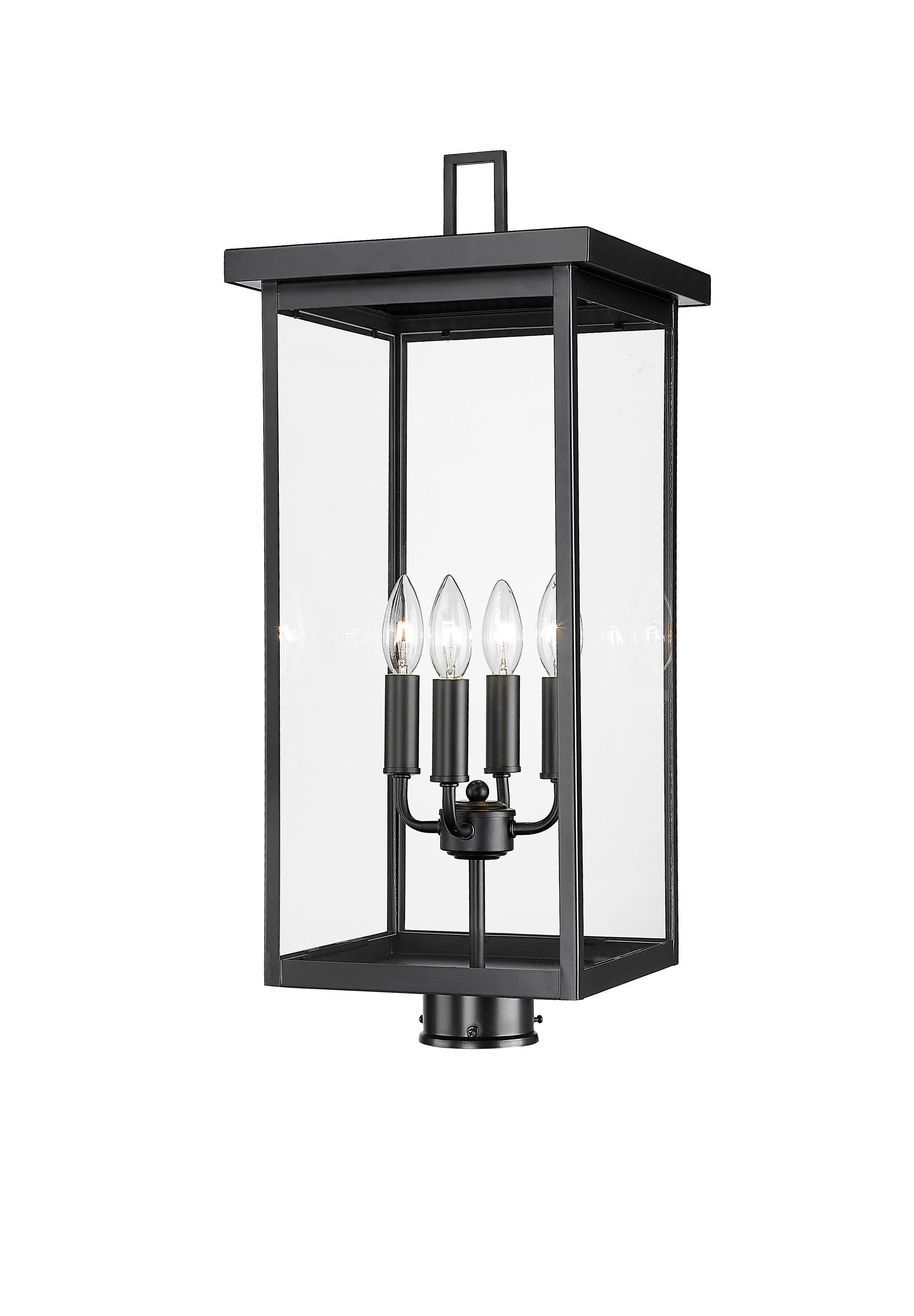 Millennium Lighting Barkeley 4 Light 26.13" Tall Outdoor Single Head Post Light
