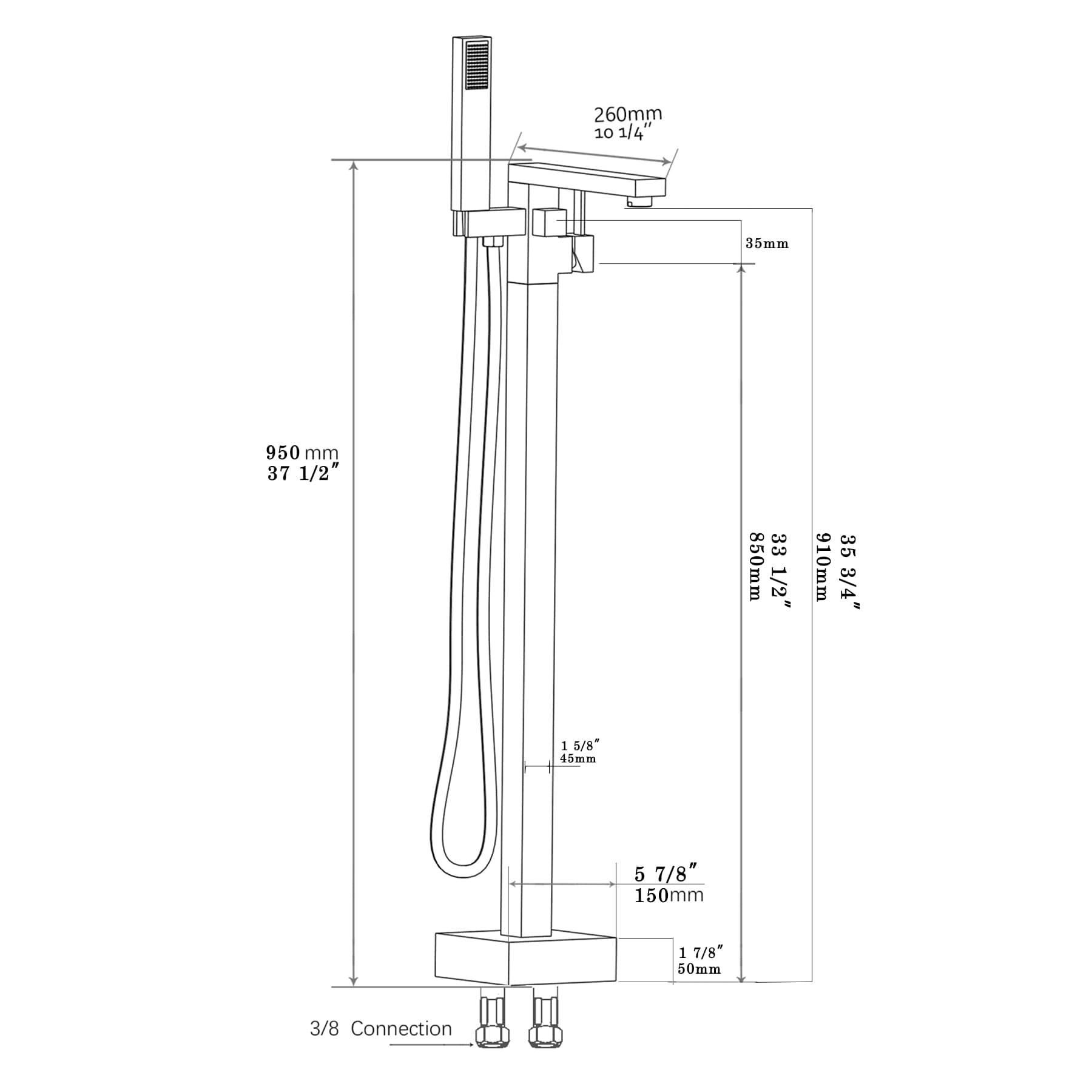 Freestanding Tub Filler