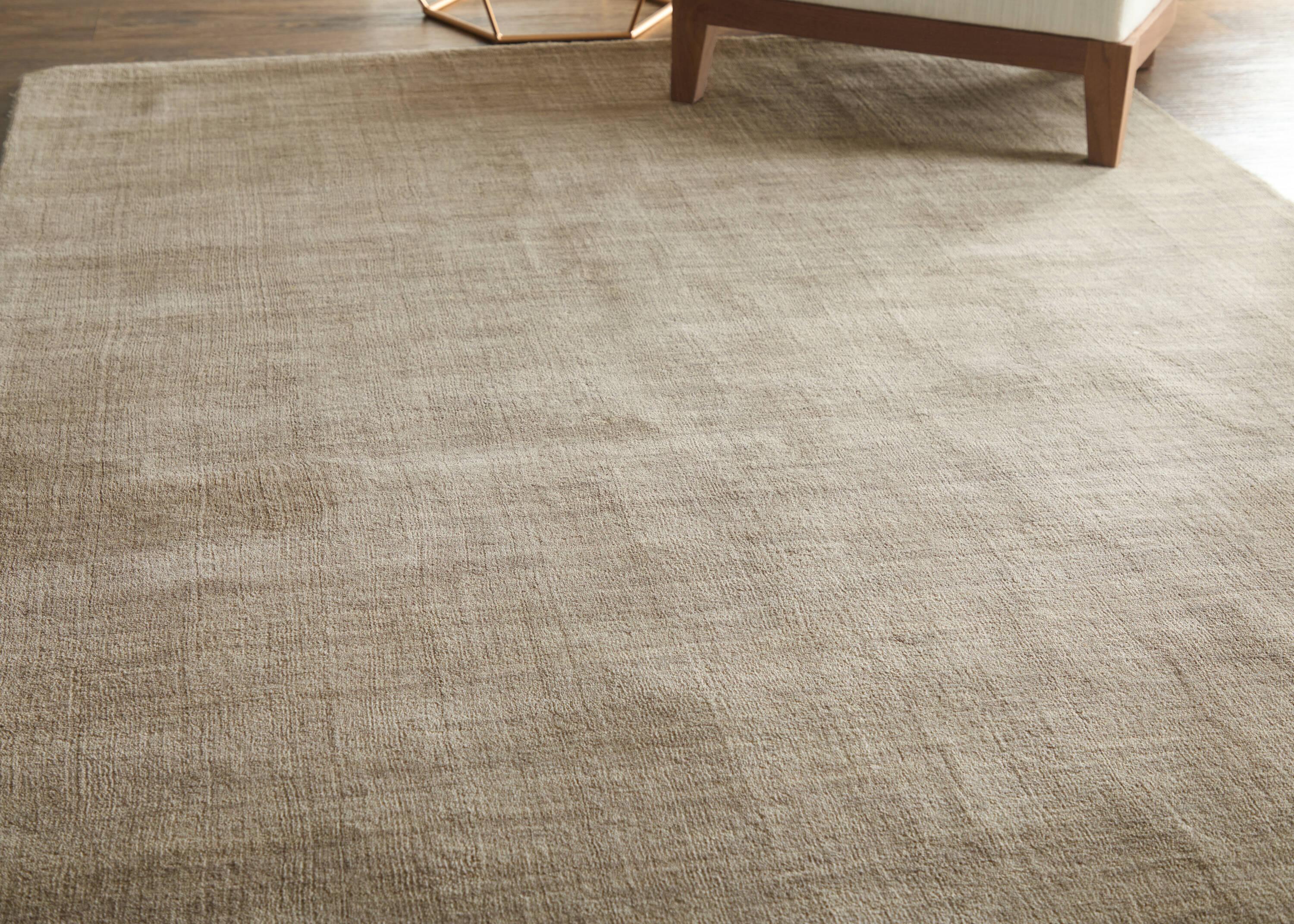 Kaden Handwoven Wool Warm Gray Area Rug