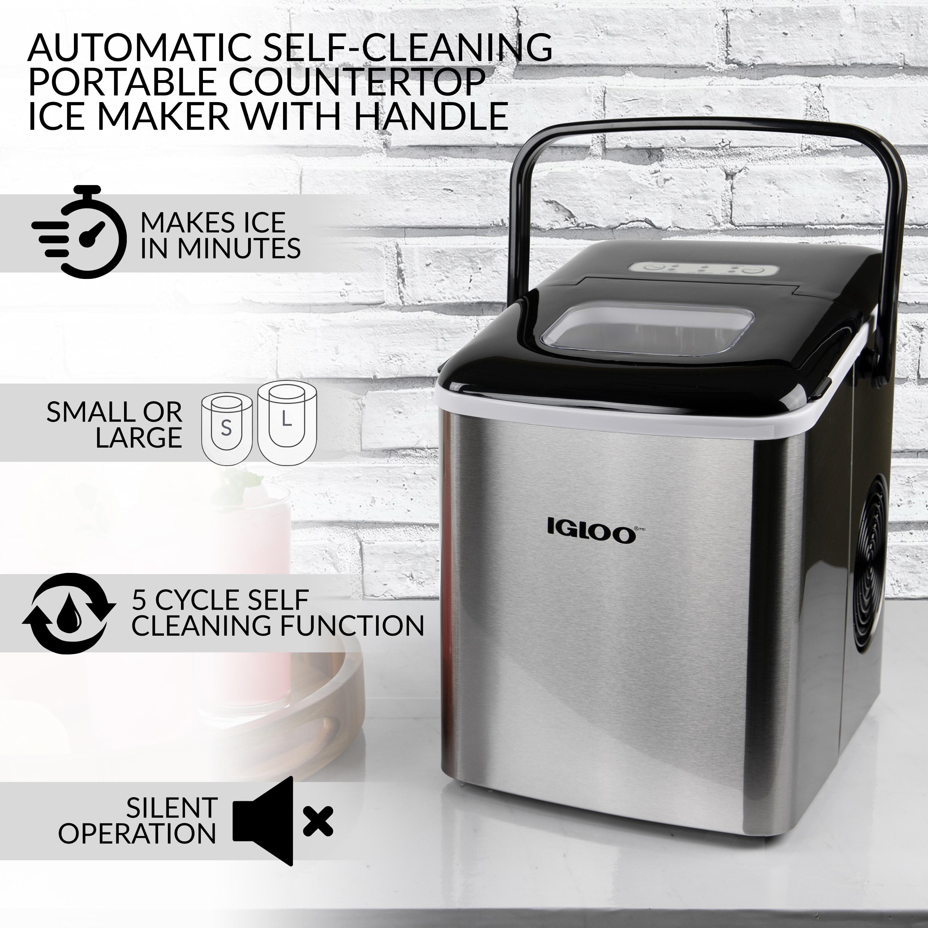 Igloo Igloo 26-Pound Automatic Self-Cleaning Portable Countertop Ice Maker Machine With Handle