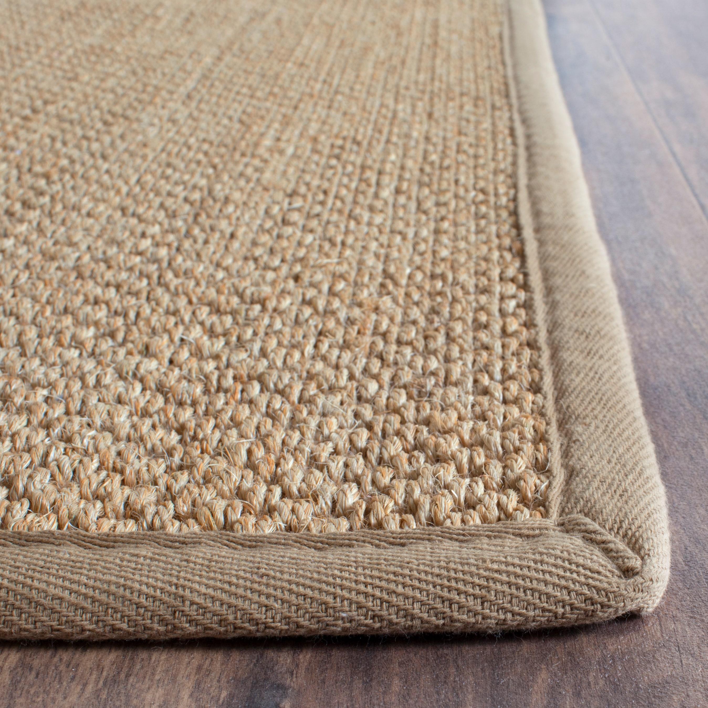 Natural Fiber NF141 Power Loomed Indoor Runner Rug - Maize/Linen - 2'6"x22' - Safavieh.