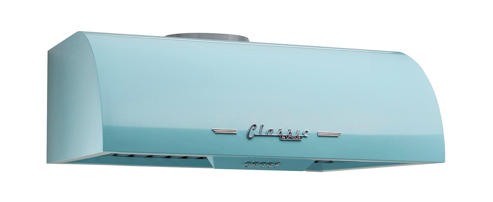 Classic Retro 24" 500 CFM Ducted Under Cabinet Range Hood with Stainless Steel Baffles and Light
