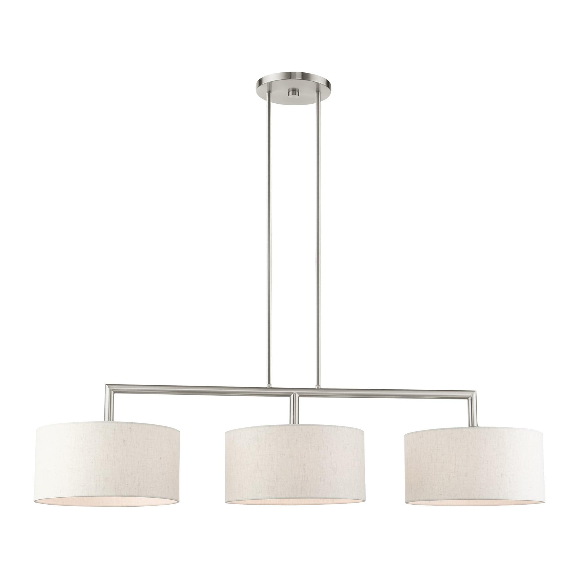 Livex Lighting Meridian 3 - Light Chandelier in  Brushed Nickel