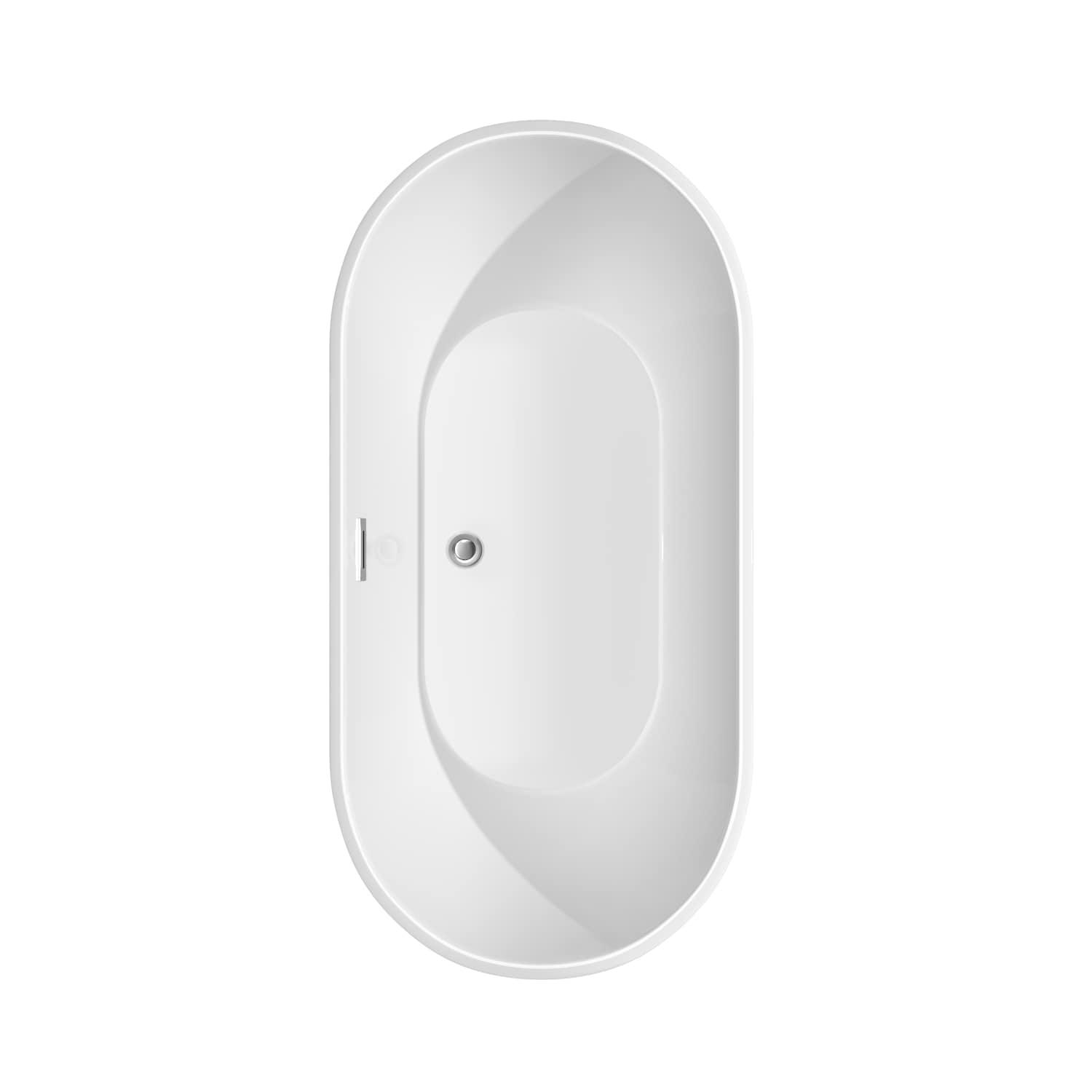 Brooklyn 60'' x 30'' Freestanding Soaking Acrylic Bathtub