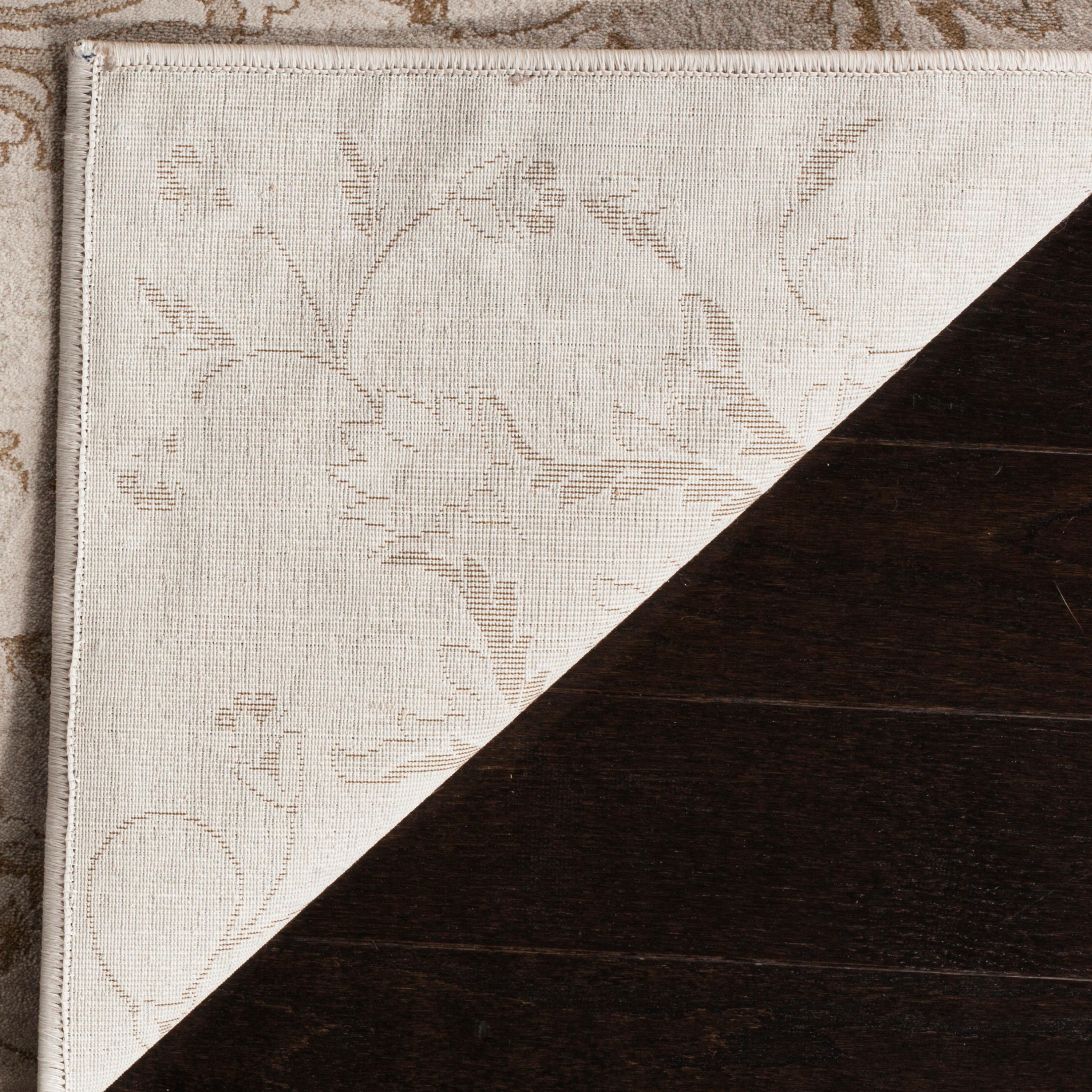 SAFAVIEH Vintage Clemence Floral Area Rug, Cream/Camel, 4' x 5'7"