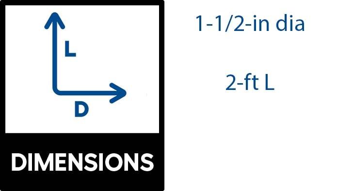 1-1/2 in. x 2 ft. PVC DWV Schedule 40 Pipe