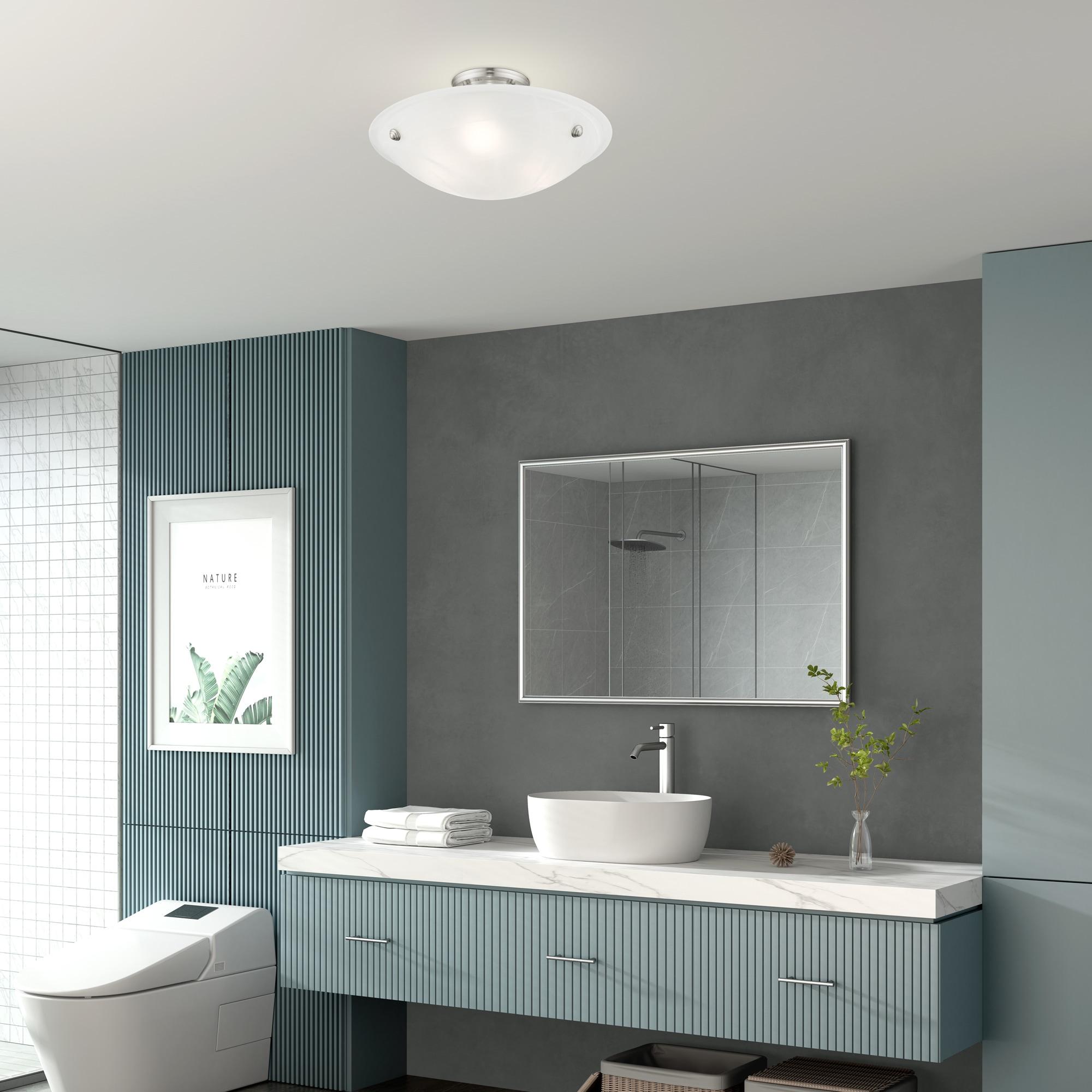 Livex Lighting - Oasis - 3 Light Flush Mount in Contemporary Style - 16 Inches