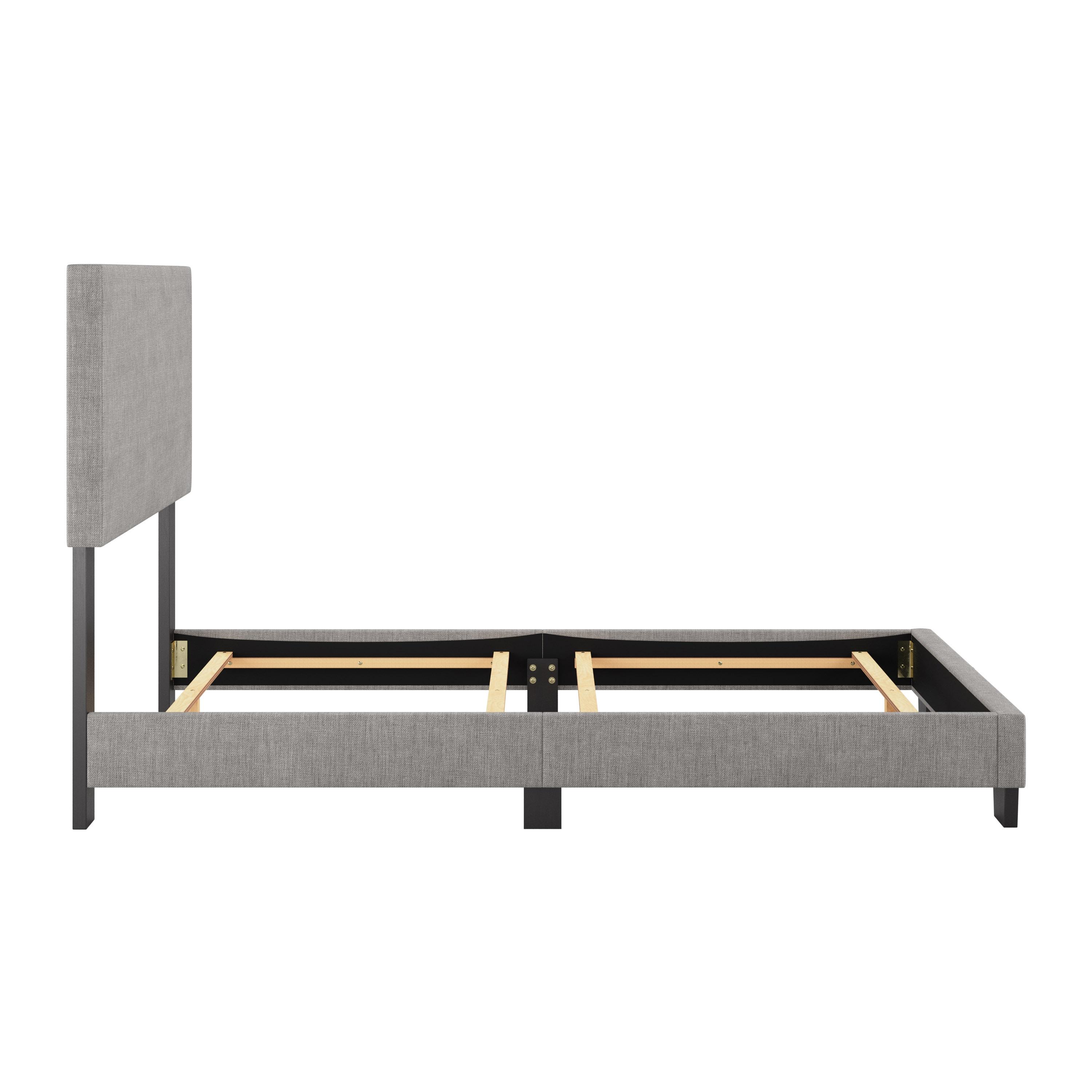 Twin Celeste Modern Upholstered Bed Light Gray - CorLiving