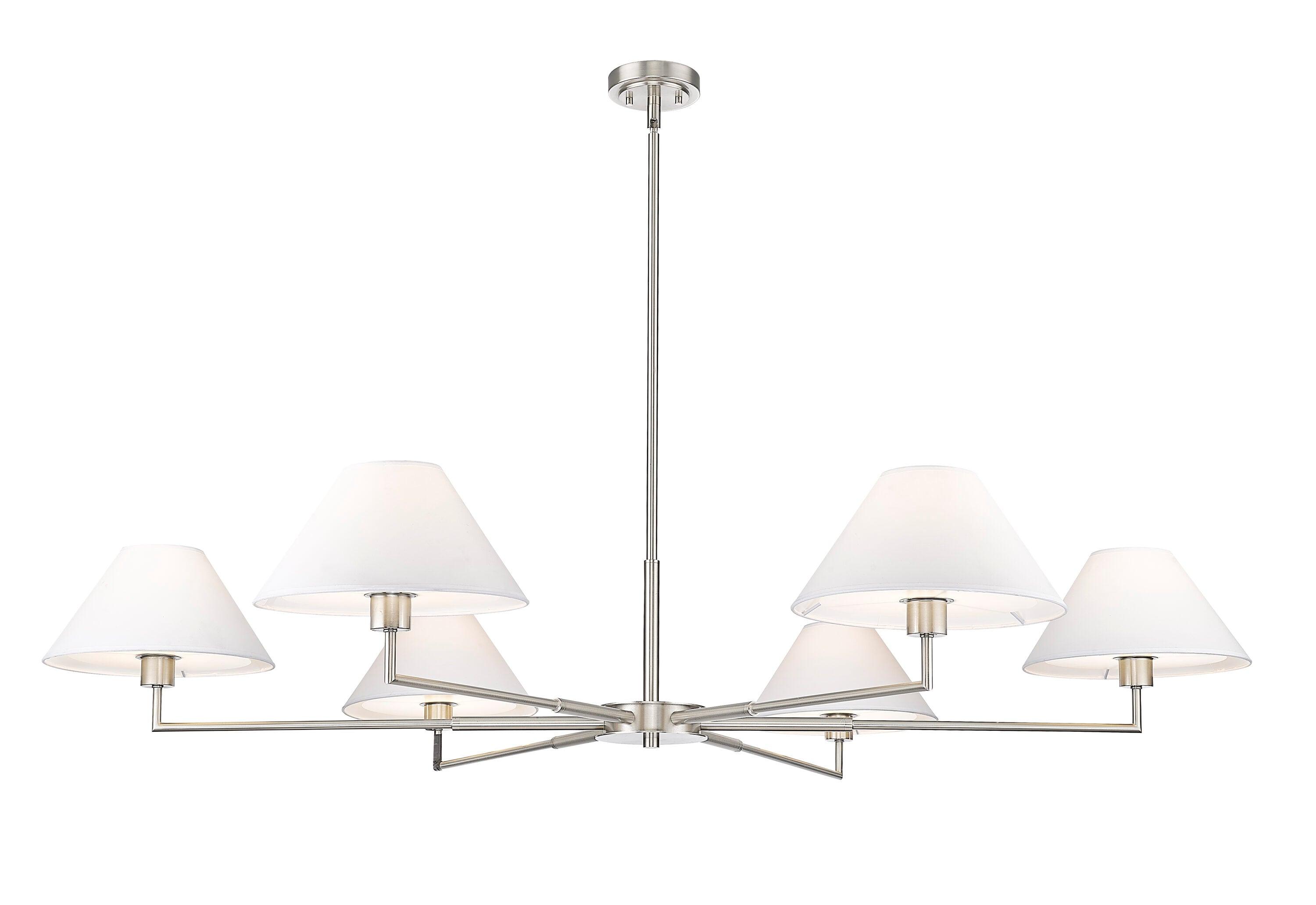 Z-Lite Leila 6 - Light Chandelier in  Brushed Nickel