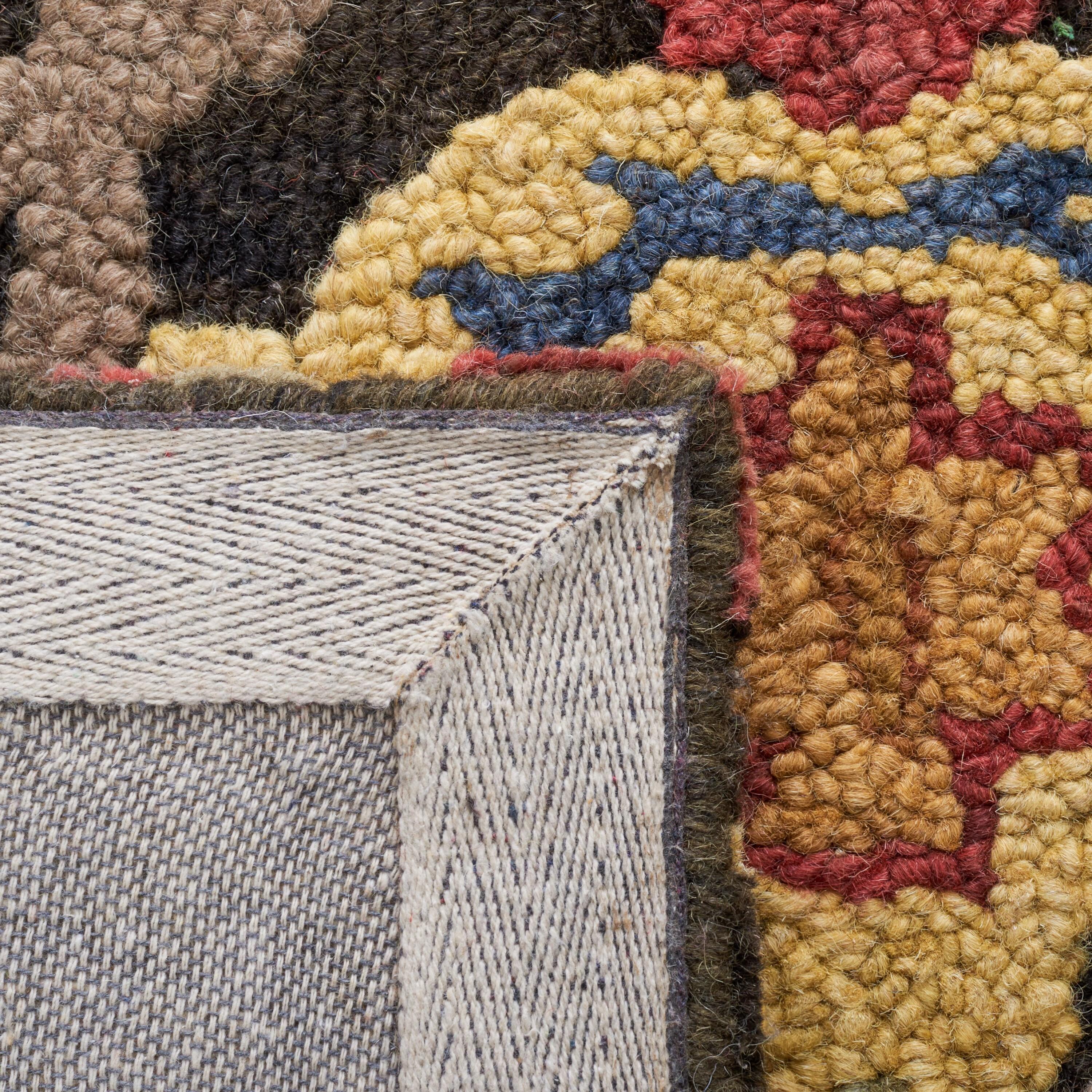 Blossom BLM402 Hand Tufted Runner Rug - Charcoal/Multi - 2'3"x8' - Safavieh.