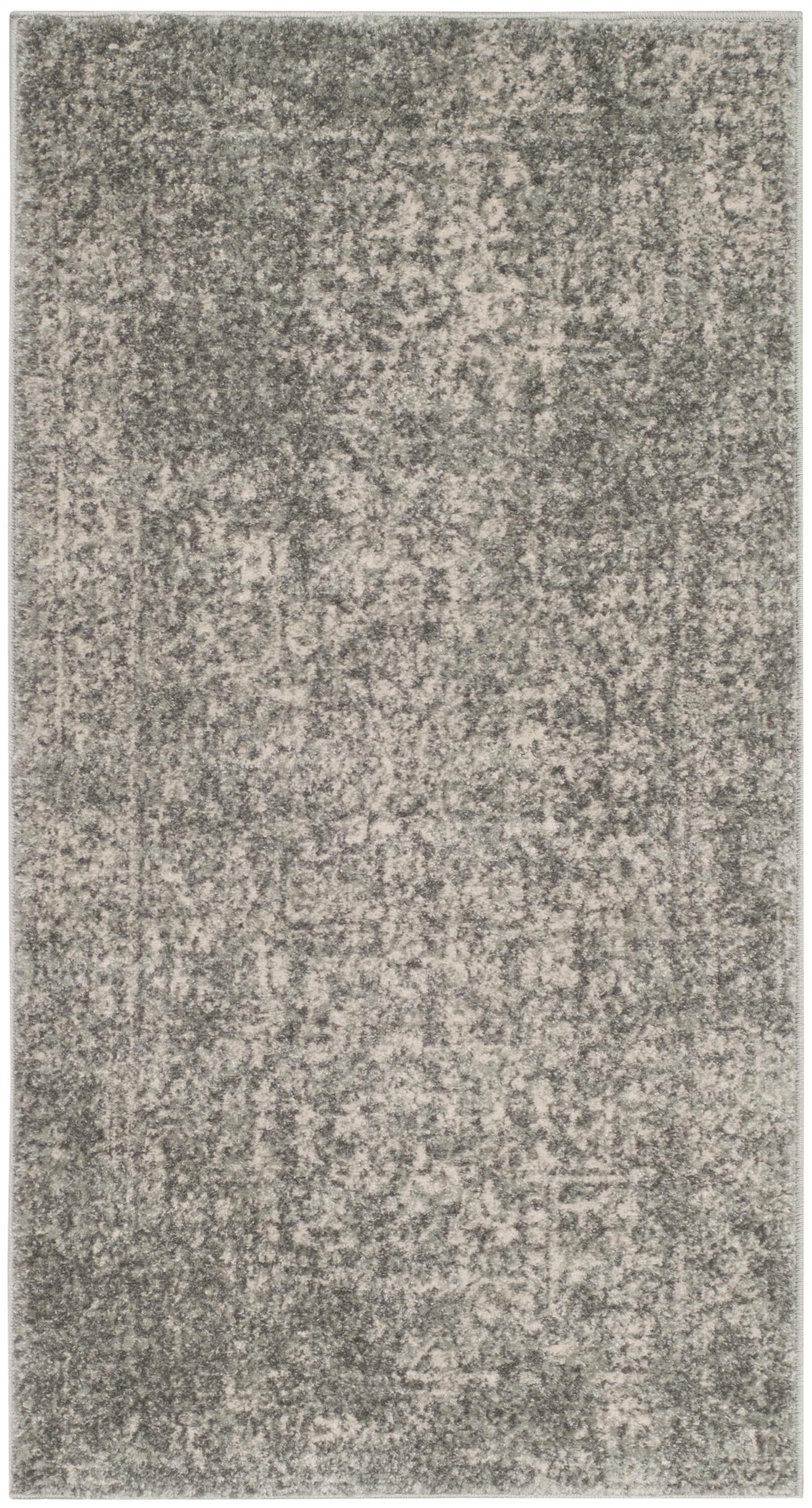 Evoke EVK256 Power Loomed Accent Rug - Silver/Ivory - 2'2"x4' - Safavieh.