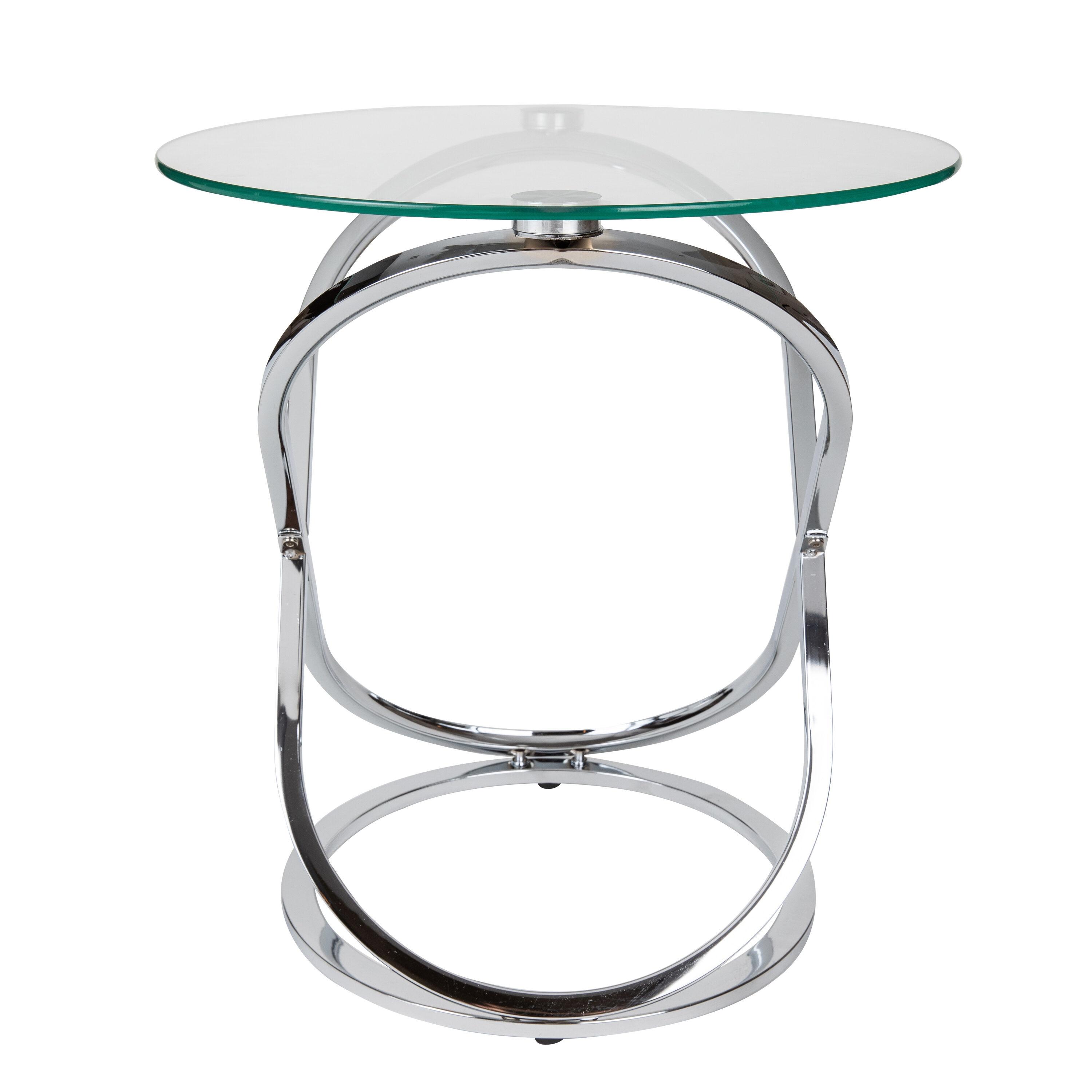 Etta Avenue™ Dimitri Glass Top End Table