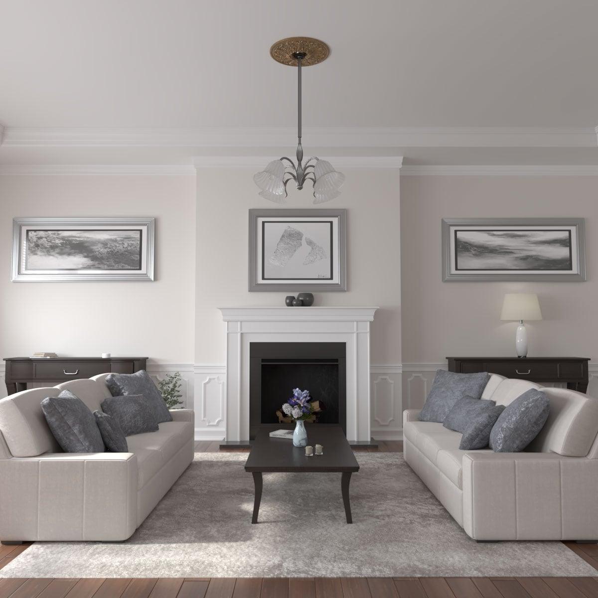 Ekena Millwork PVC Ceiling Medallion CM23ASRZS