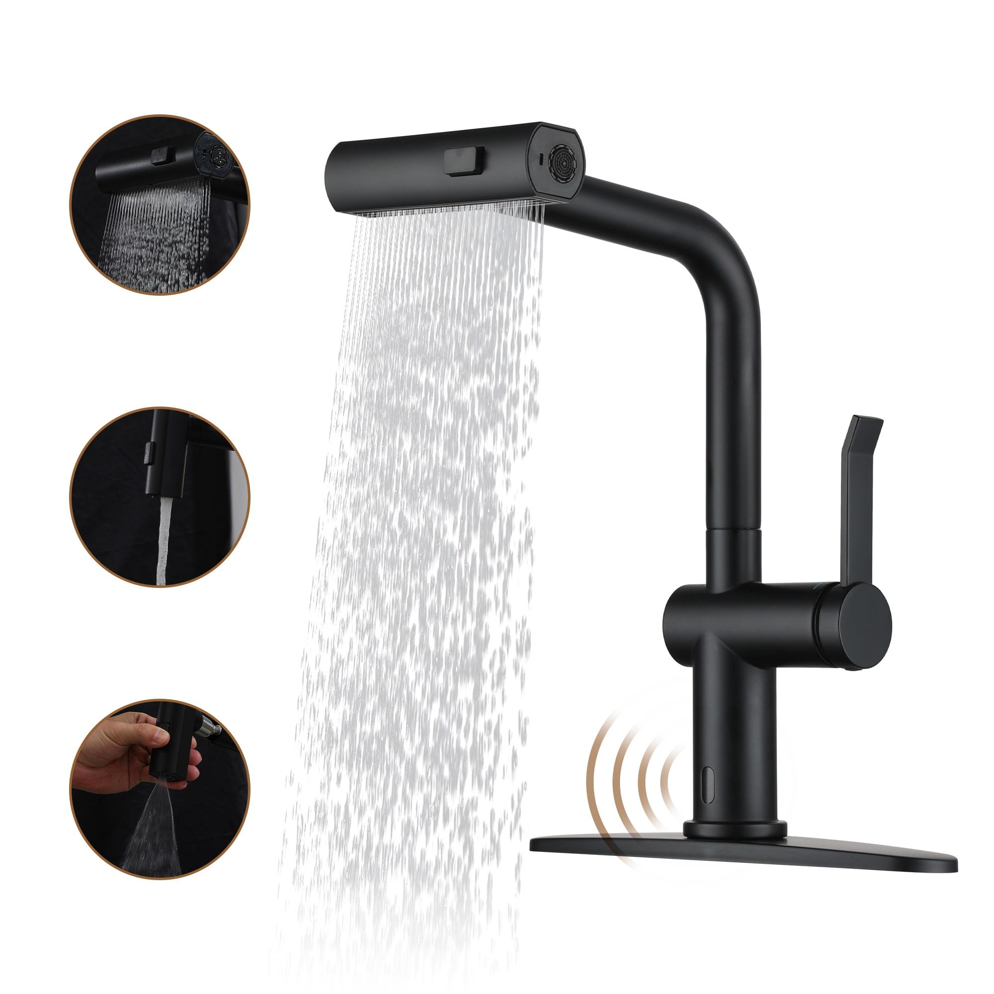 Willow Single Handle Pull Out Kitchen Faucet with Touchless Sensor, Three-function Mode Sprayer