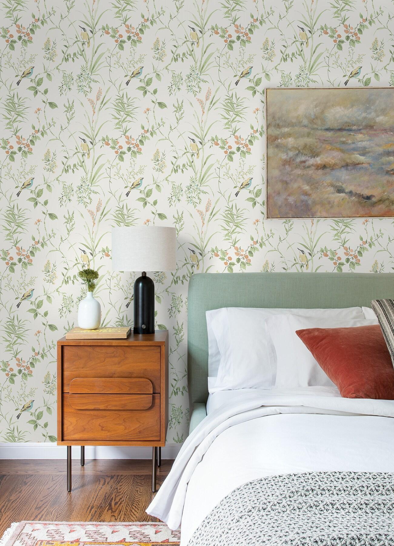 NuWallpaper Sage Songbird Peel & Stick Wallpaper