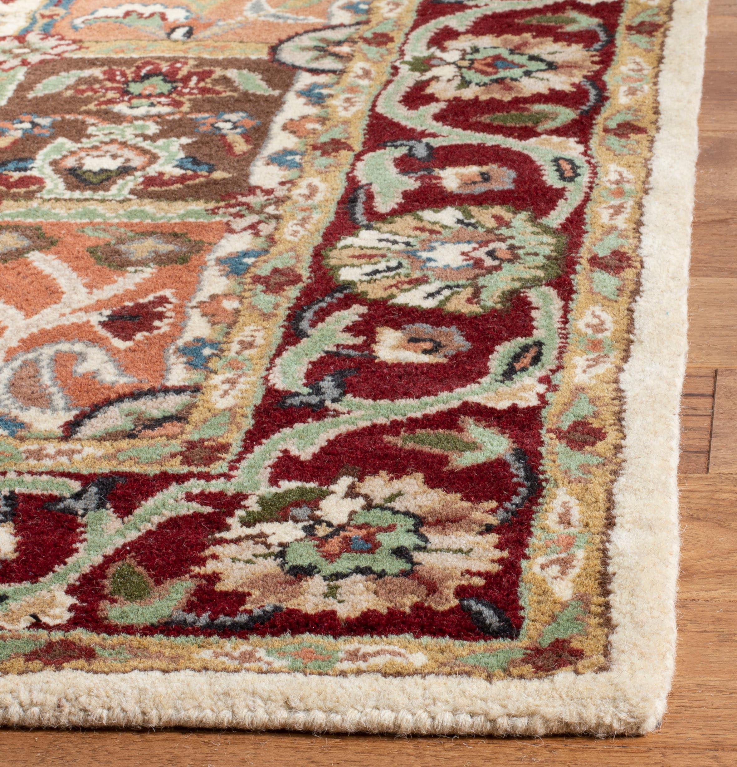 Heritage HG925 Hand Tufted Area Rug - Multi/Red - 4'x6' - Safavieh.