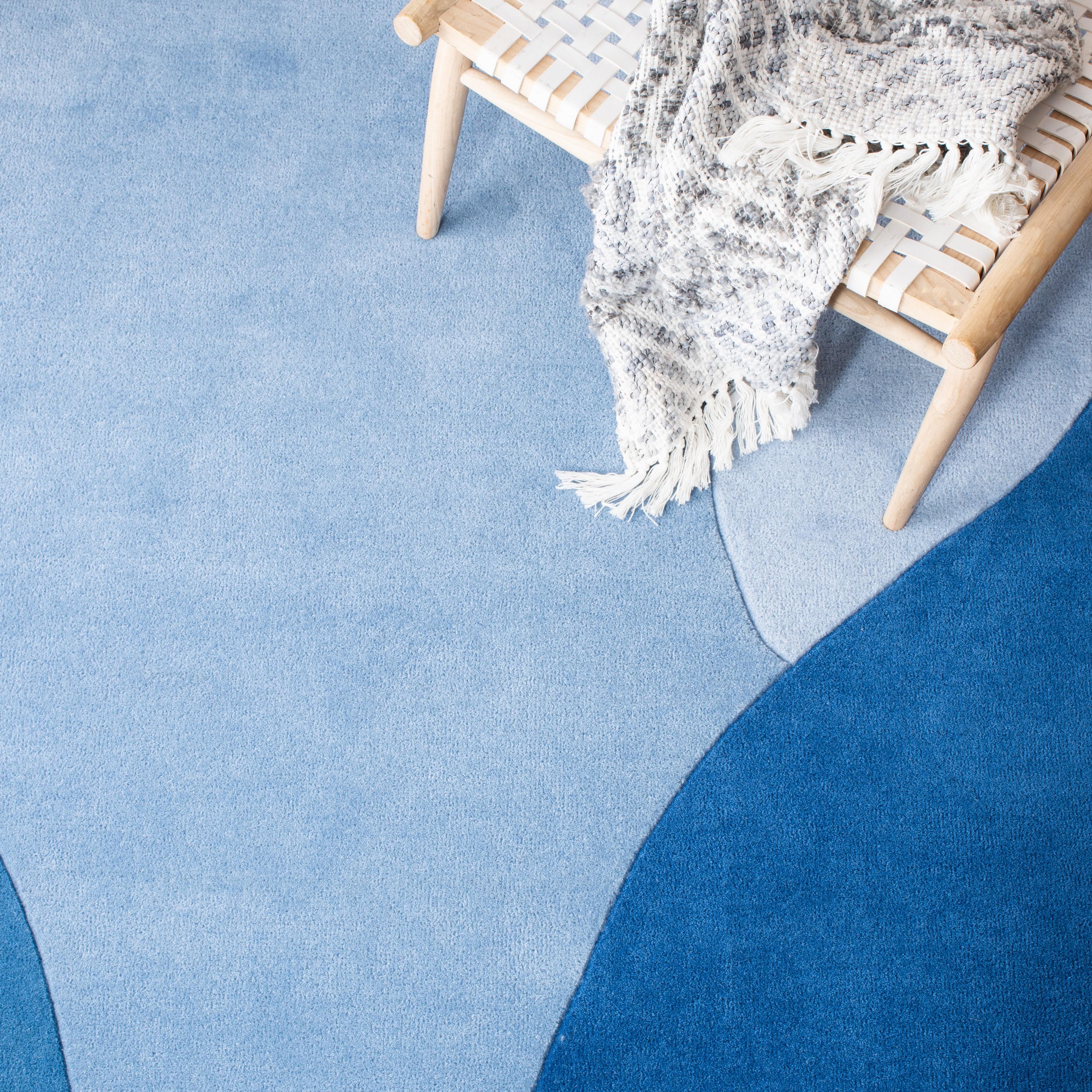 Fifth Avenue FTV117 Hand Tufted Indoor Area Rug - Blue - 9'x12' - Safavieh