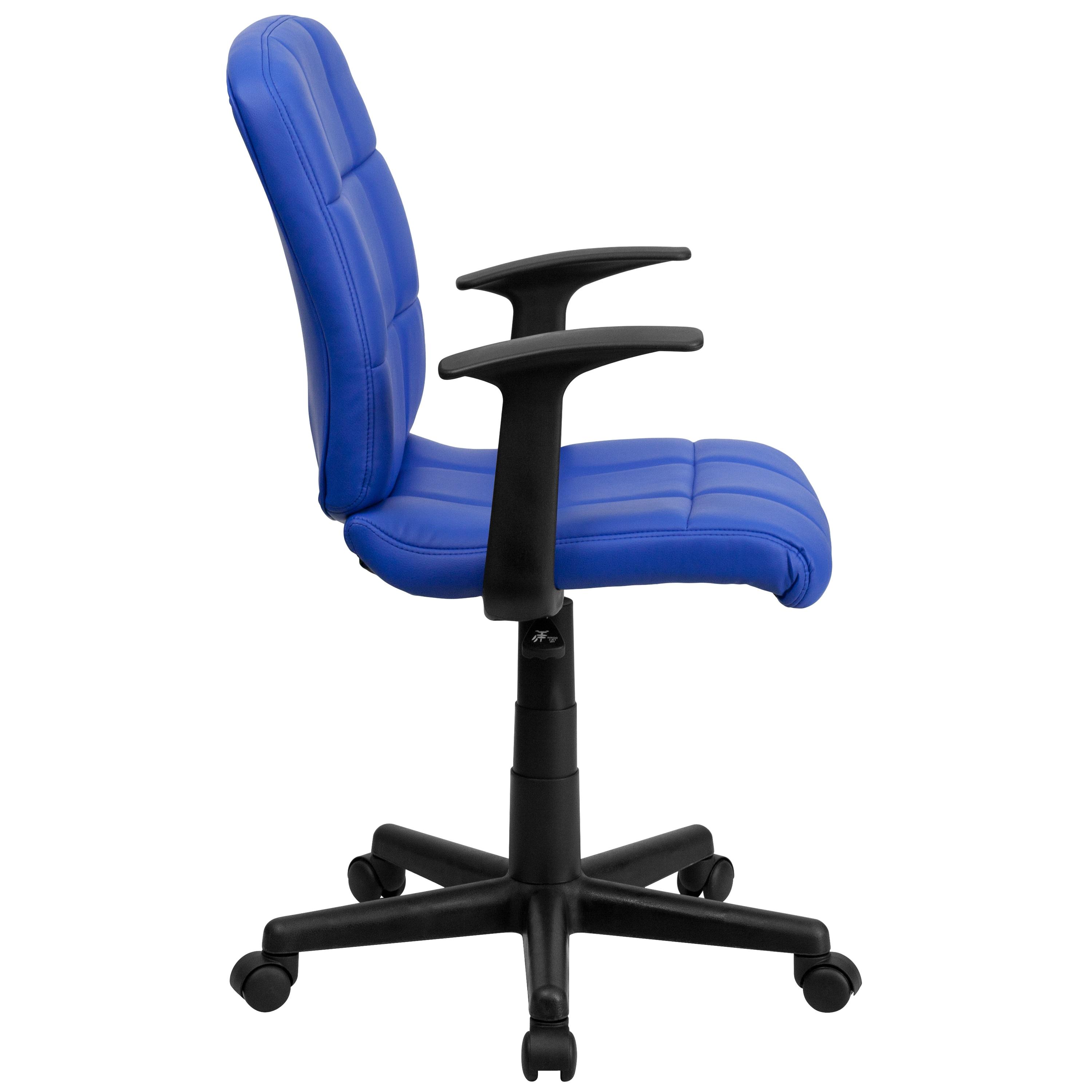 ColorLife Bonavant Mid-Back Quilted Vinyl Swivel Task Office Chair