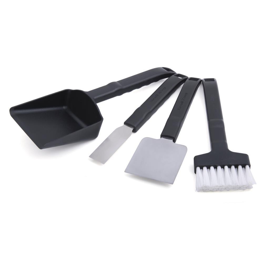 Broil King Black Resin Handle Grill Cleaning Kit with Stainless Steel Scrapers