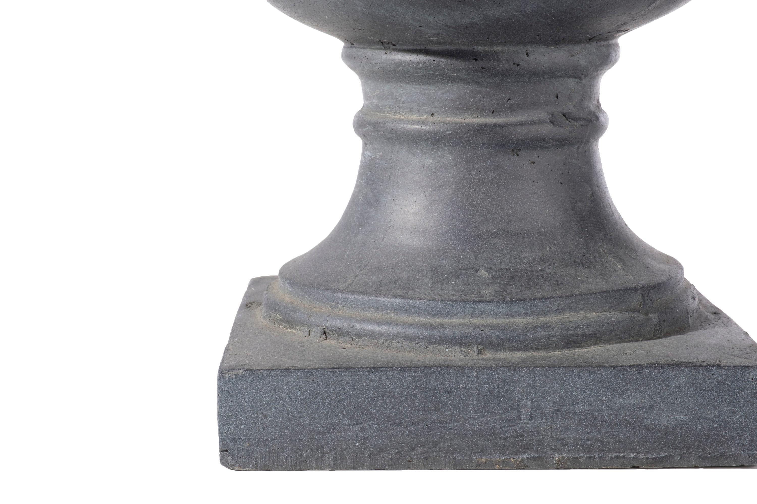 Alfresco Home Jovina Fiberstone Small Urn Planter in Antique Dark Bronze