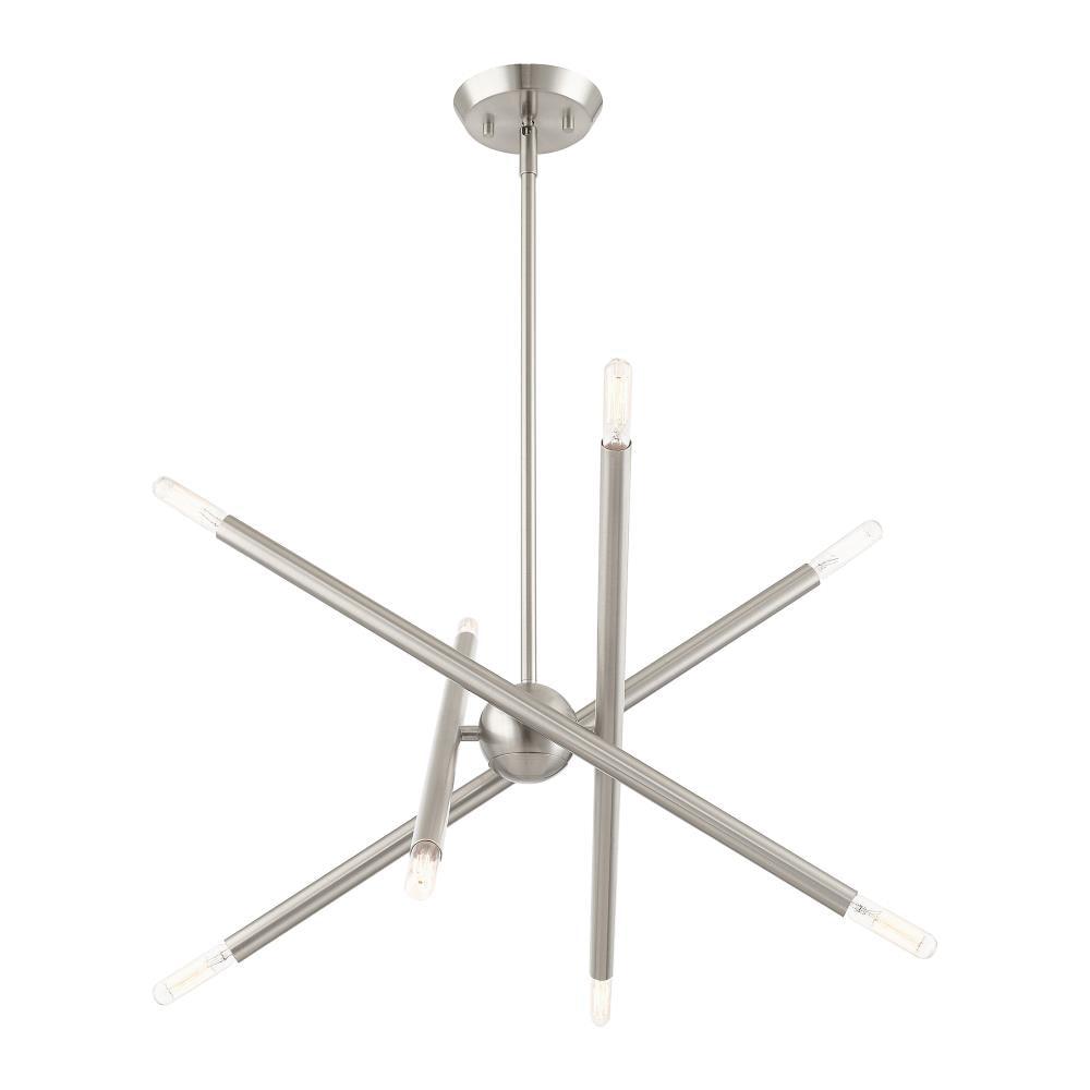 Livex Lighting Soho 8 - Light Chandelier in  Brushed Nickel
