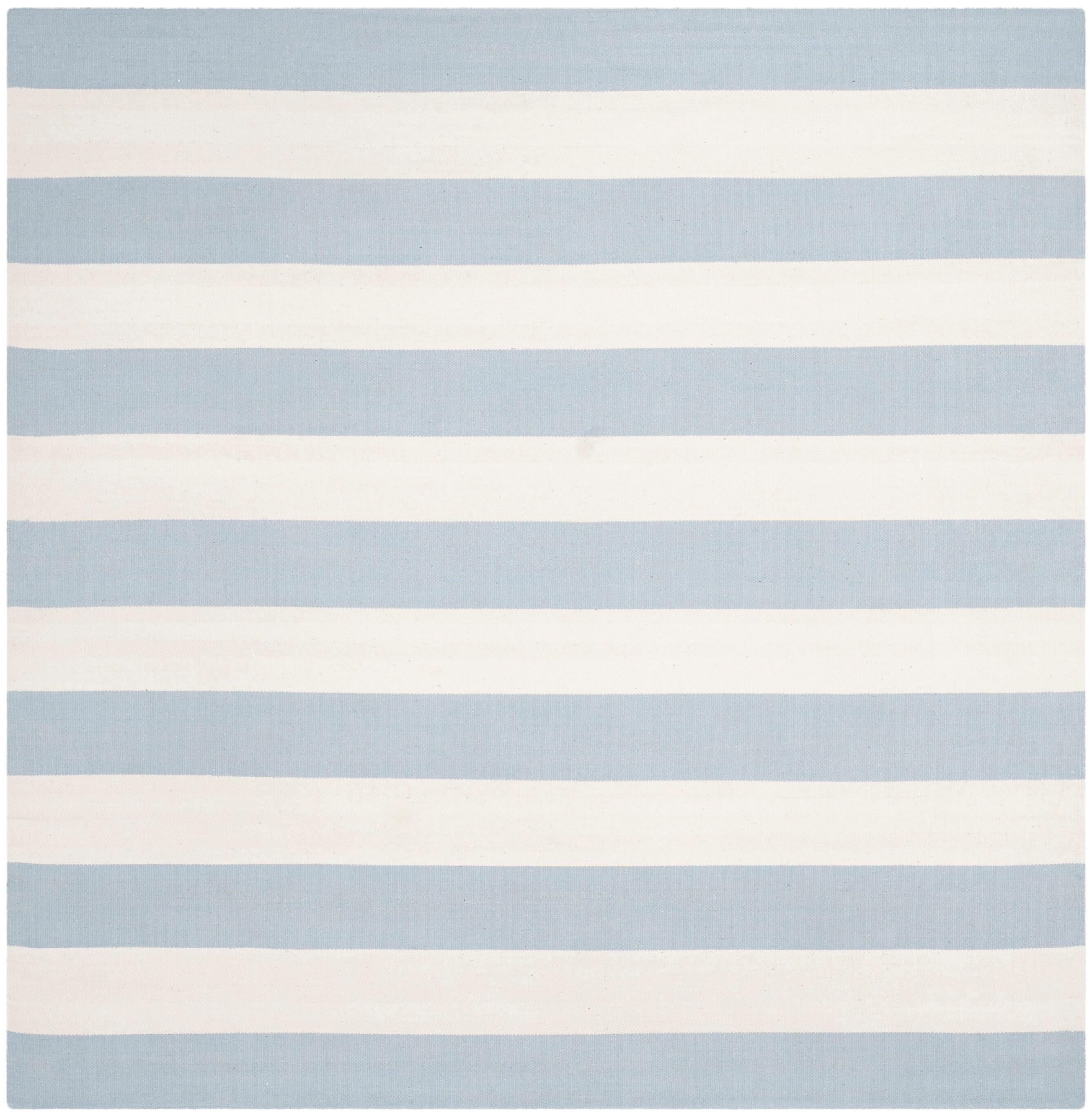 Montauk MTK712 Hand Woven Indoor Area Rug - Sky Blue/Ivory - 6'x6' - Safavieh.