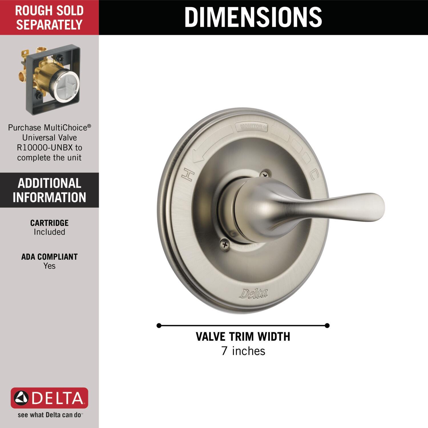 Classic Single-Function Valve Trim Kit, Shower Handle Trim kit