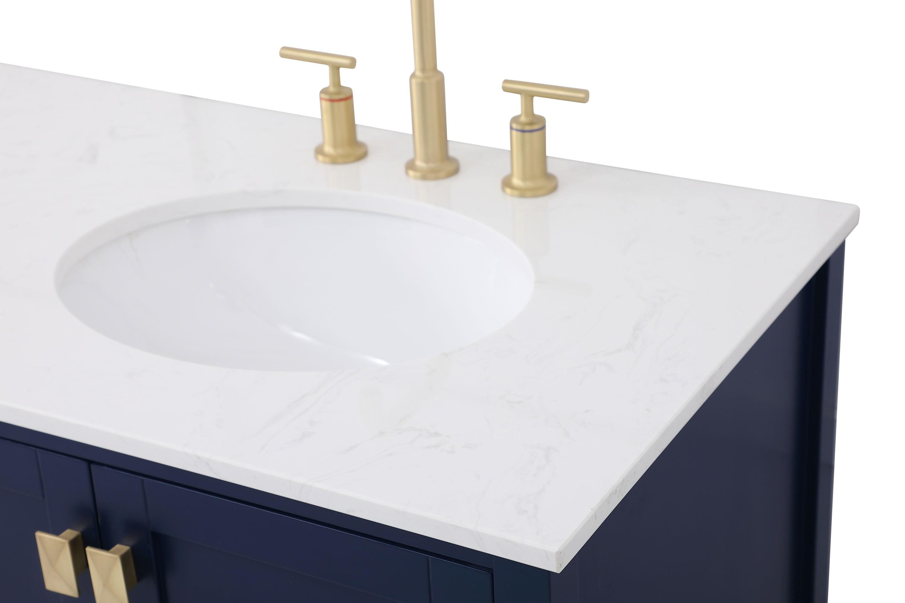 Lamborn 72'' Double Bathroom Vanity with Engineered Marble Top