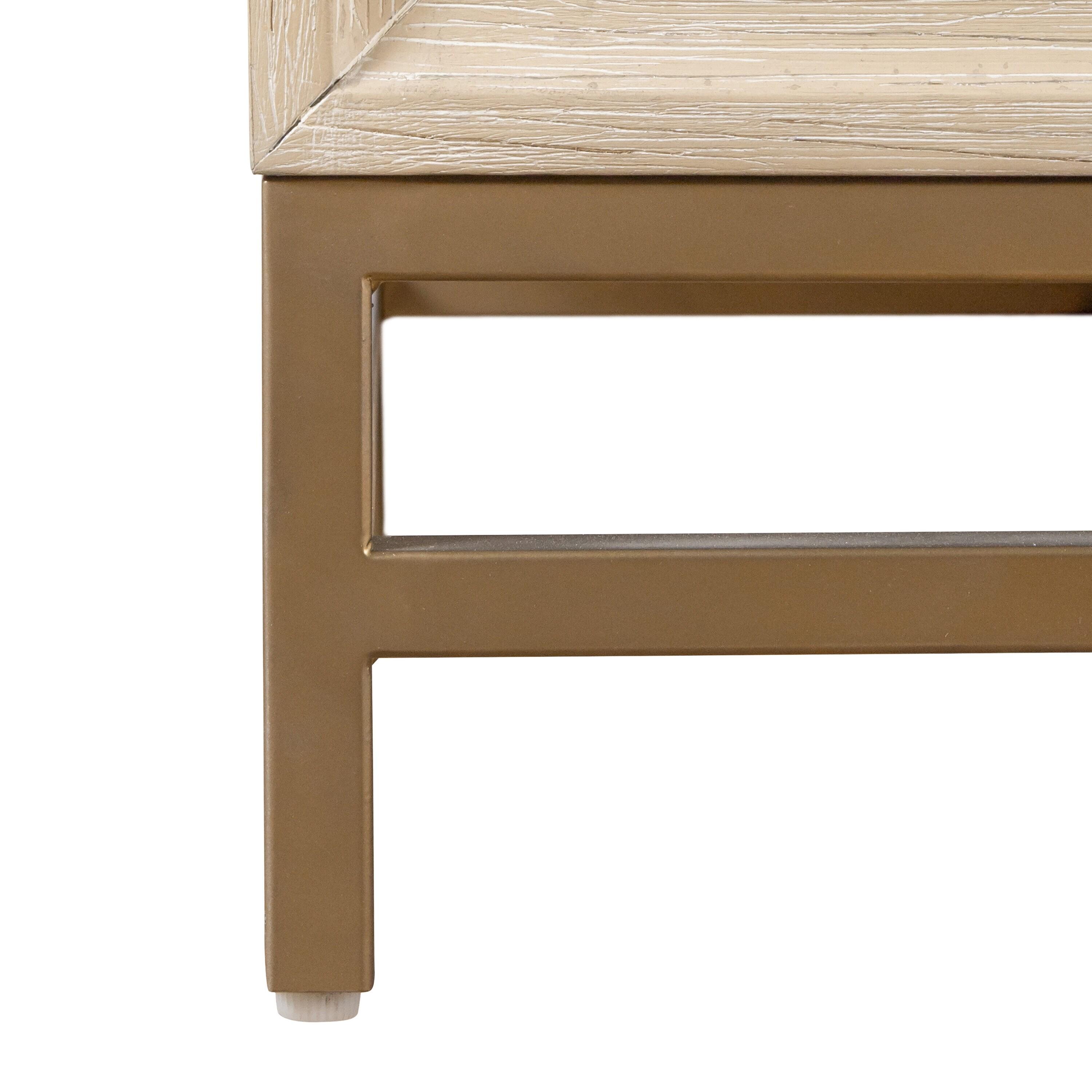 HOMES: Inside + Out 3pc Queen Neovesi Platform Bedroom Set Boho with 2 Nightstands Oak